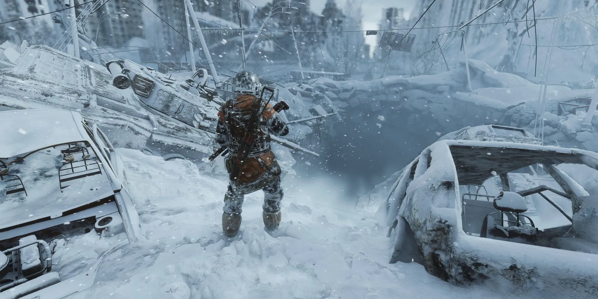 Bối cảnh mùa đông khắc nghiệt trong game bắn súng Metro Exodus