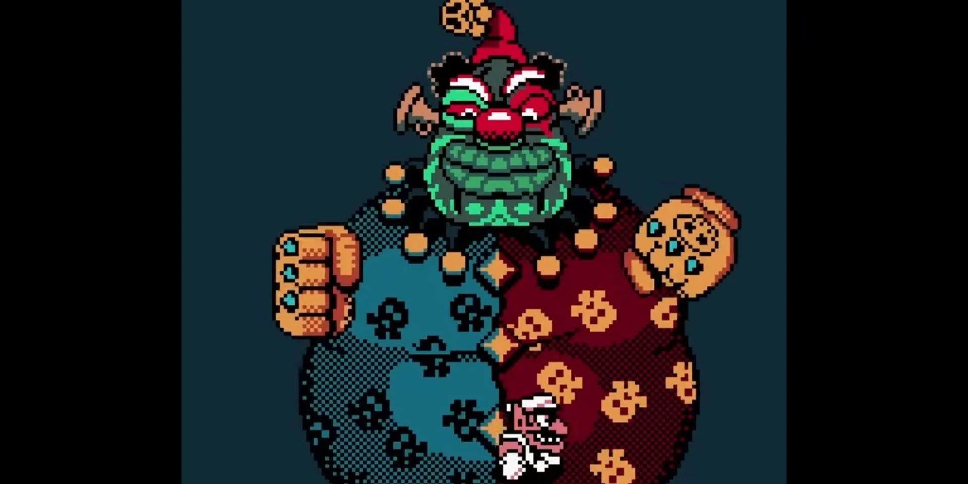 Đối đầu với trùm cuối Rudy the Clown khổng lồ trong Wario Land 3