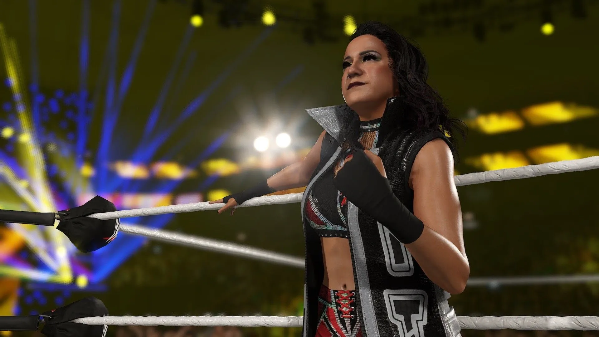 Góc Quay Cận Cảnh Đồ Họa Nhân Vật Trong WWE 2K25 Khi Thực Hiện Đòn Đánh