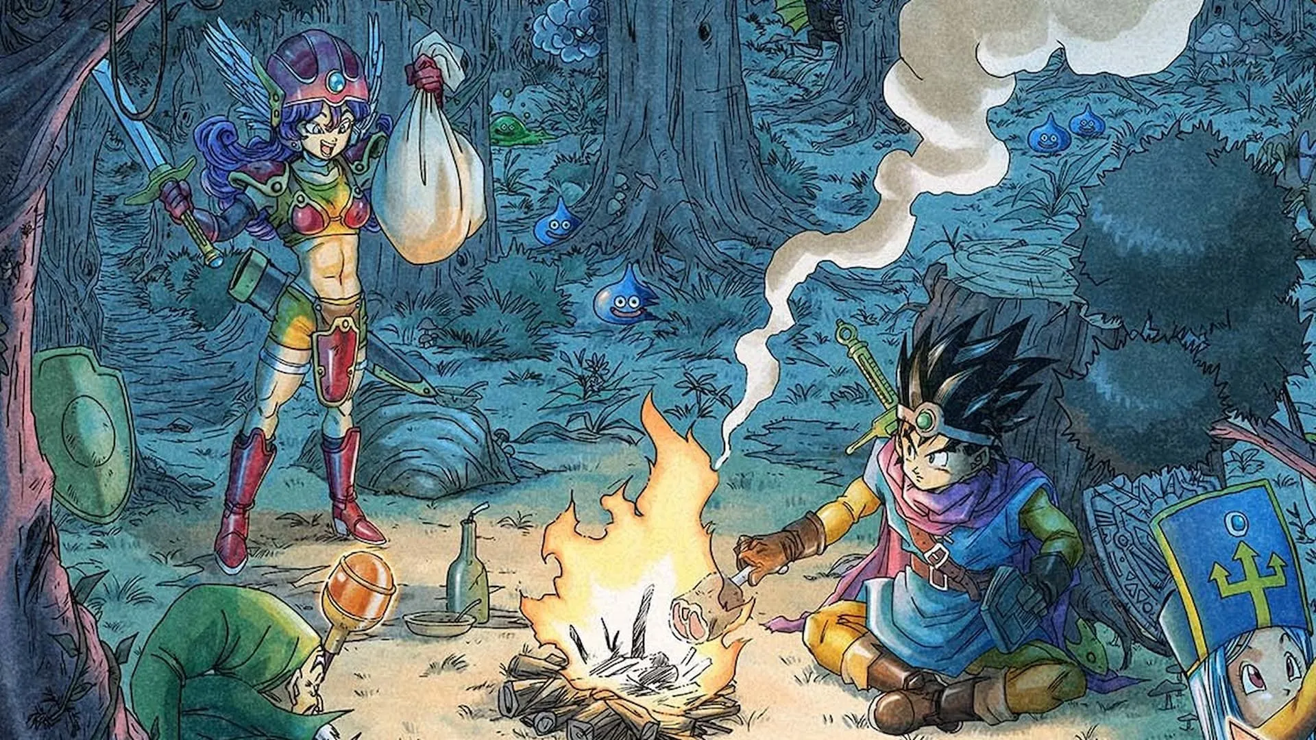 Hình ảnh lối chơi HD-2D trong Dragon Quest 3 Remake