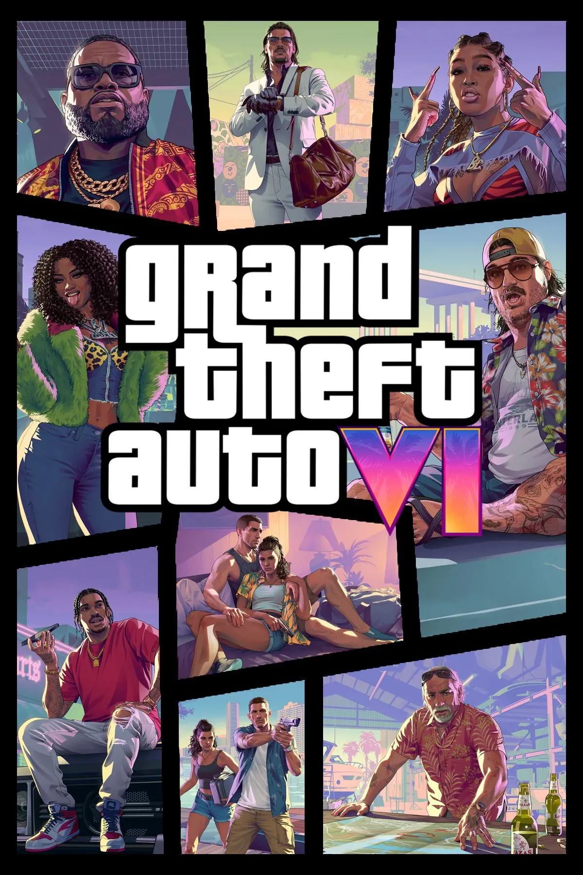 Hình ảnh quảng cáo hoặc bìa game Grand Theft Auto 6