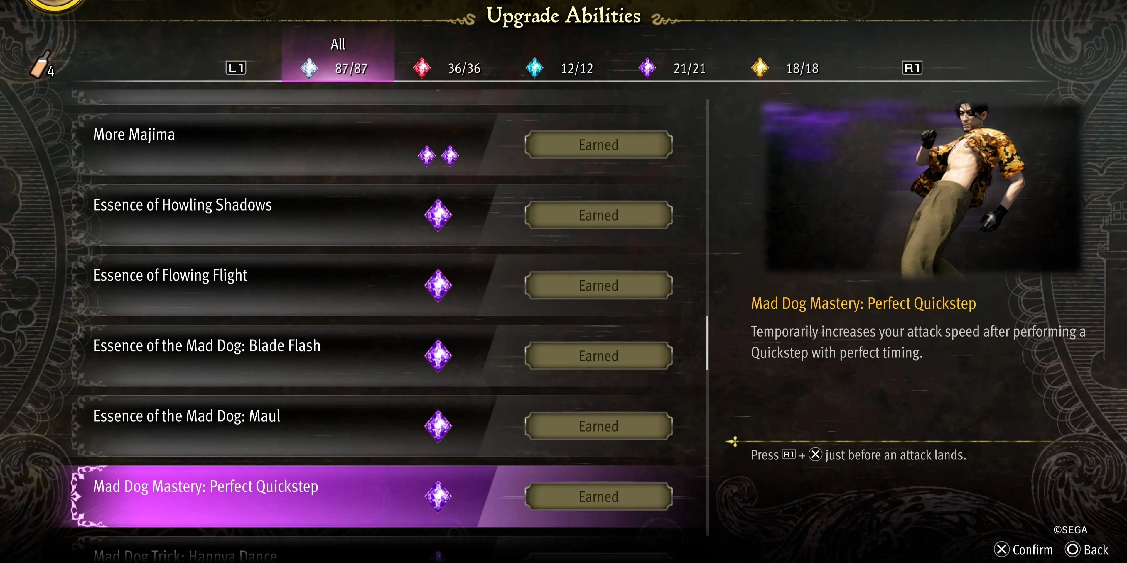 Kỹ năng Perfect Quickstep của kiểu Mad Dog