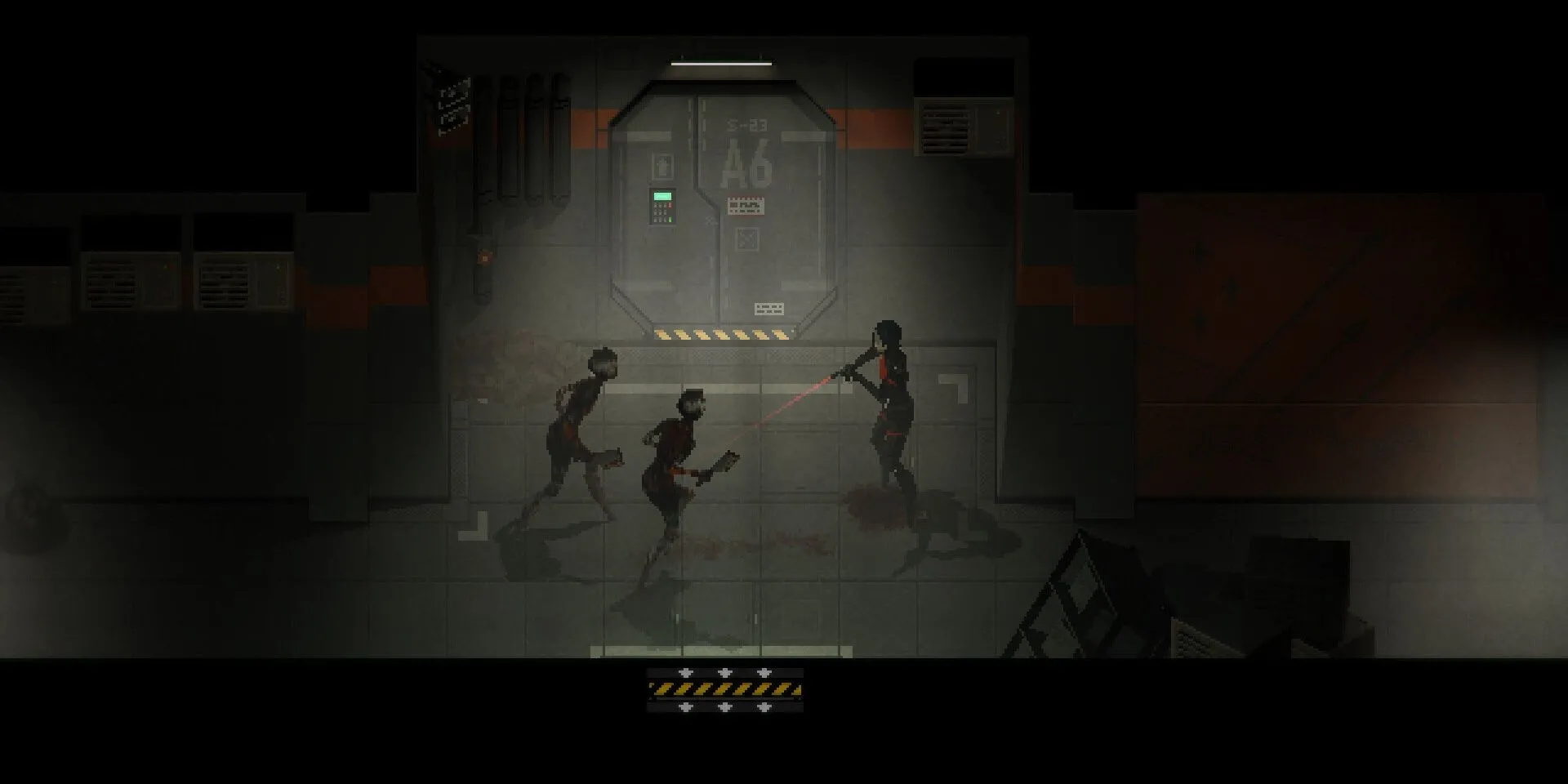 Nhân vật Elster chiến đấu với kẻ địch trong môi trường kinh dị của game Signalis.