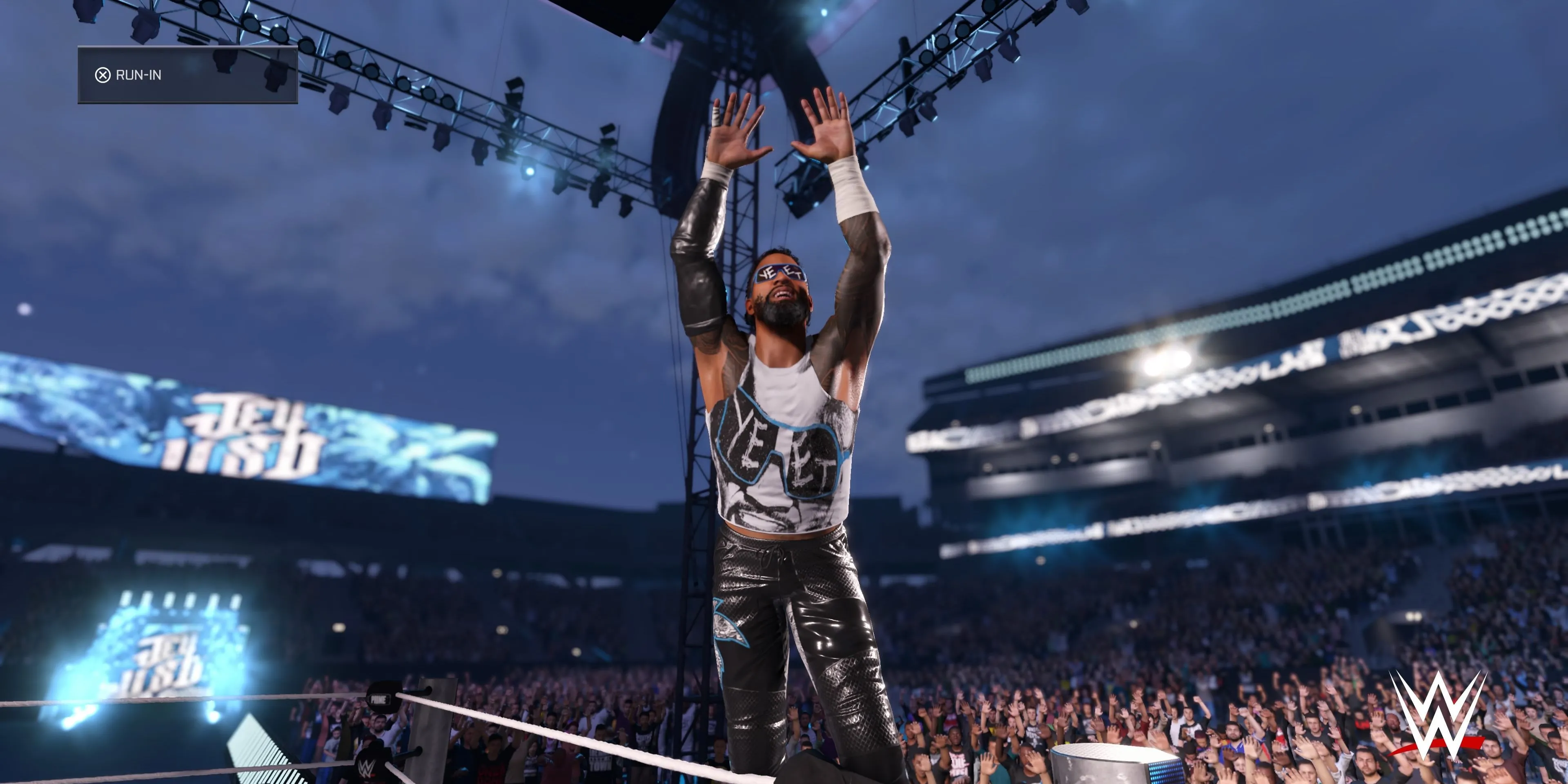 Nhân Vật Jey Uso Trong WWE 2K25 Chuẩn Bị Đấu Vật