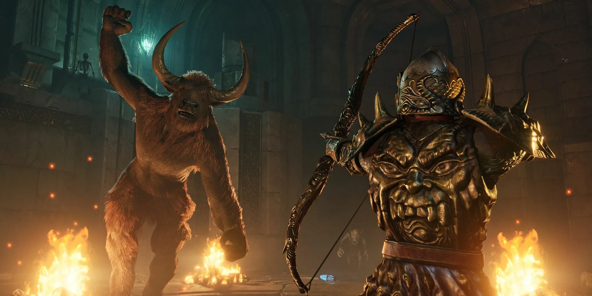 Nhân vật người chơi chiến đấu bằng cung trong Oblivion Remastered, minh họa gameplay