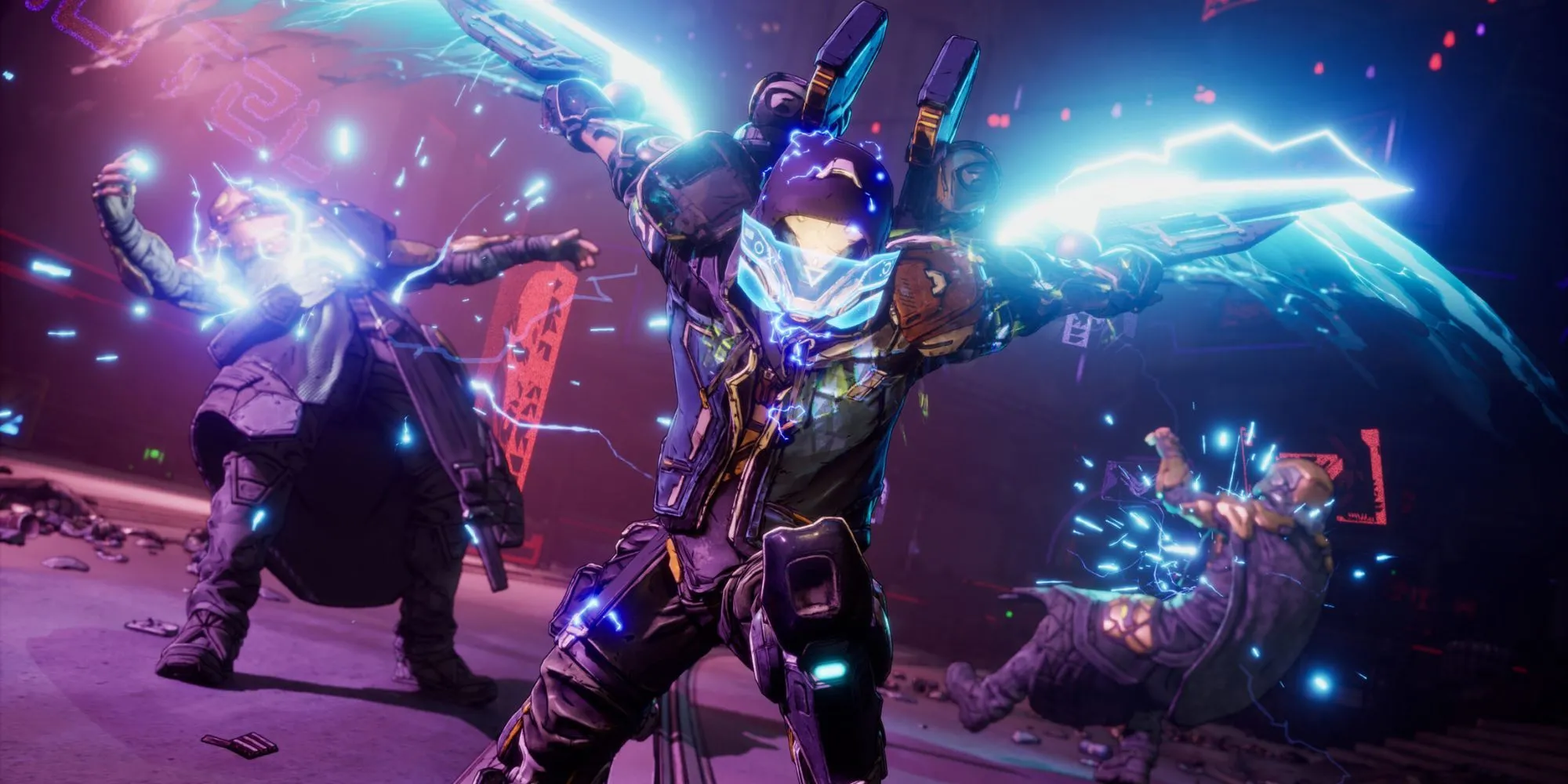 Nhân vật Rafa, một Vault Hunter mới với bộ exosuit hầm hố trong game Borderlands 4