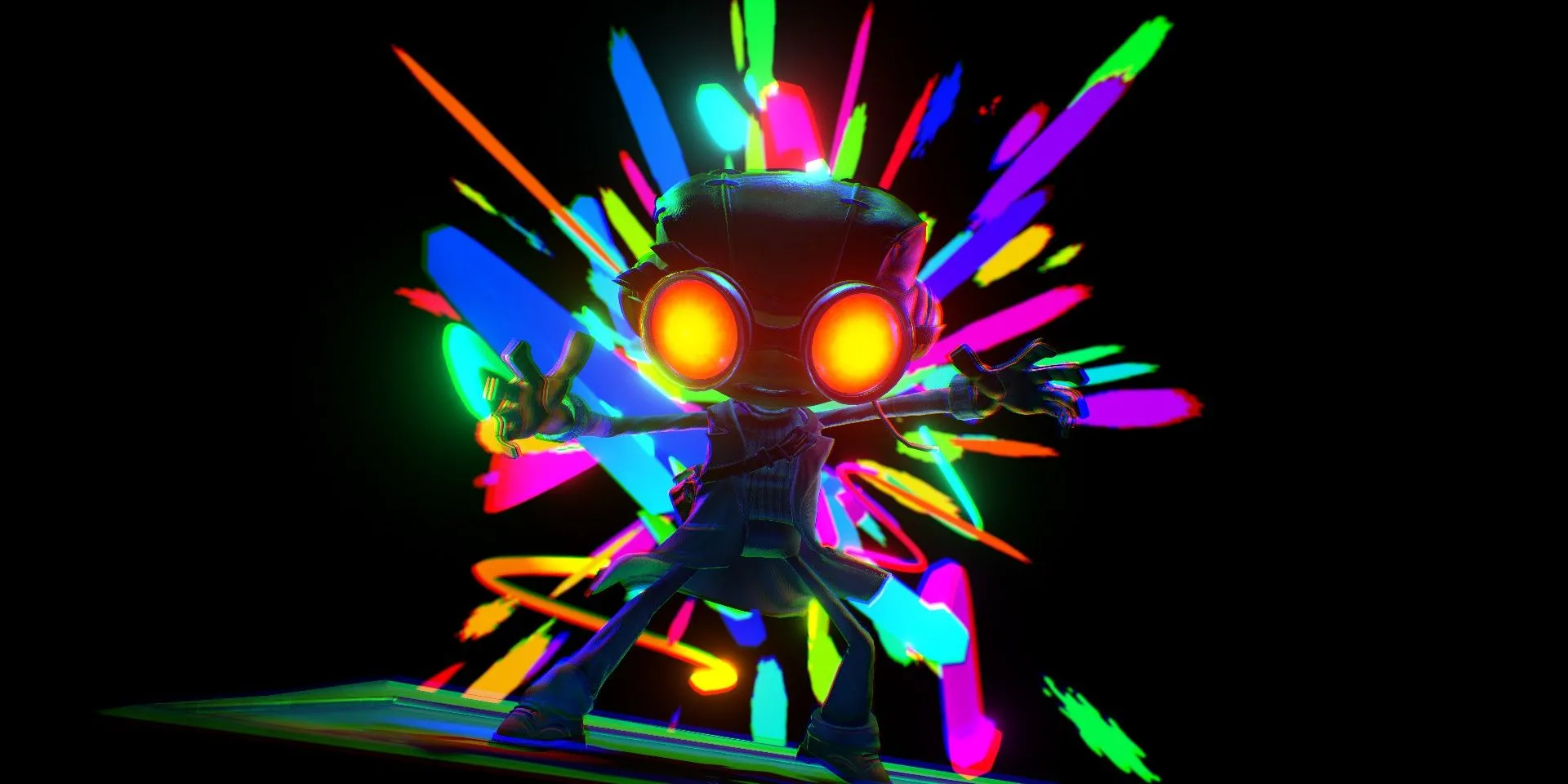 Nhân vật Raz sử dụng kỹ năng trong thế giới tâm trí độc đáo của Psychonauts 2