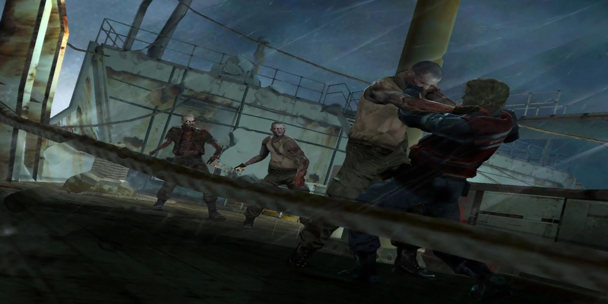 Player being attacked (Cold Fear)