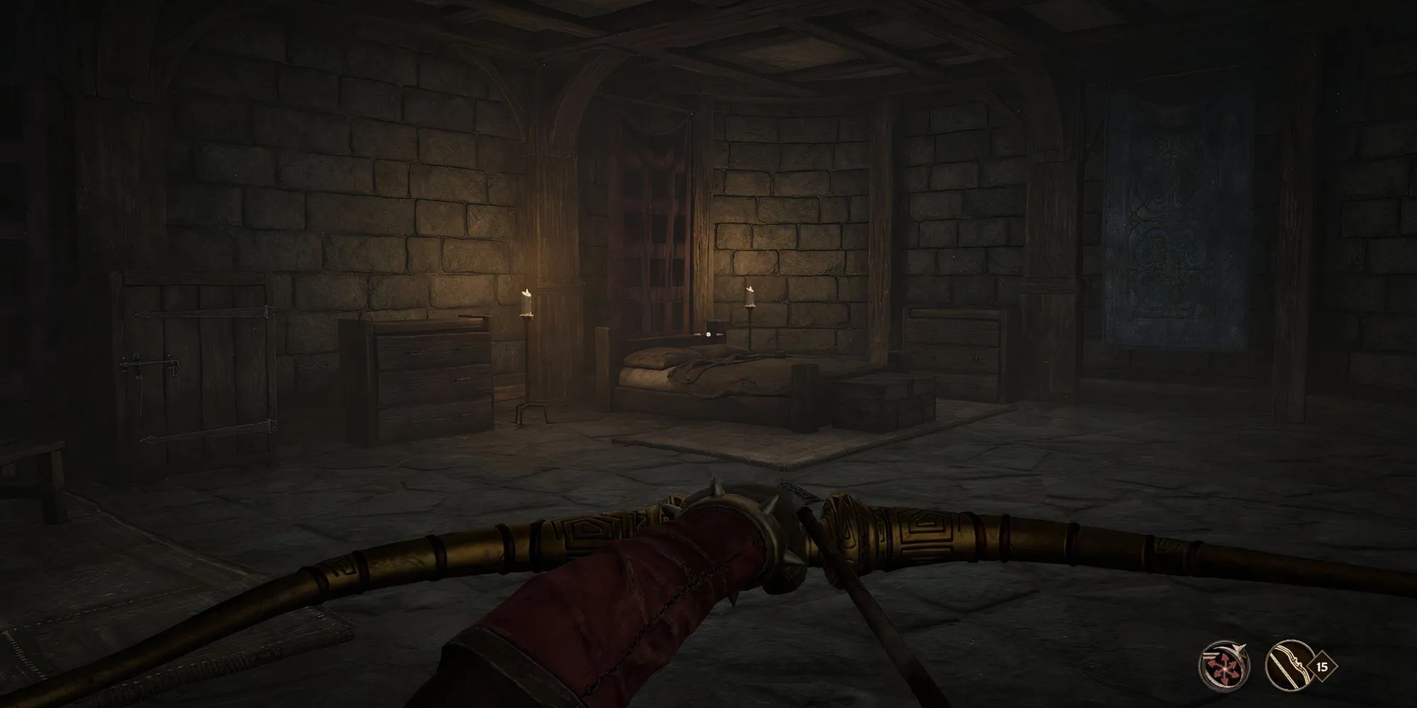 Rufio, mục tiêu hợp đồng ám sát đầu tiên của bạn, đang ngủ say trong Inn of Ill Omen ở Oblivion Remastered.