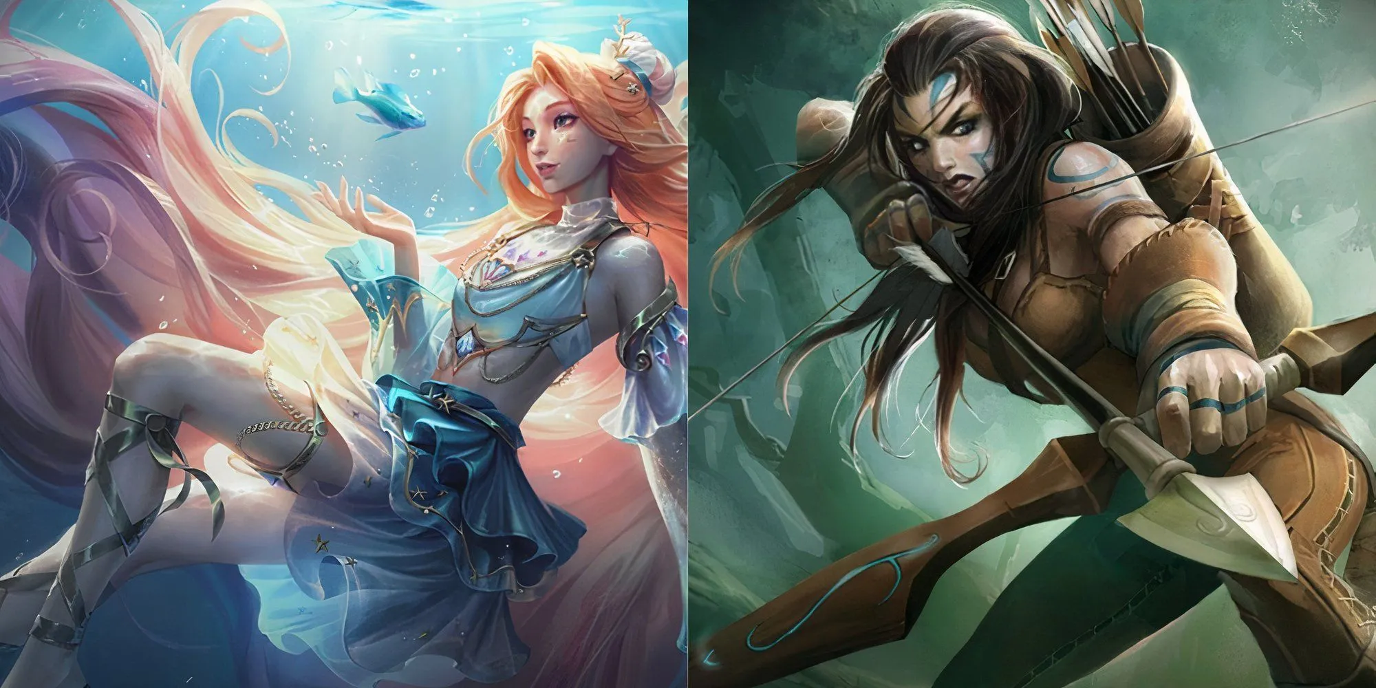 Seraphine và Ashe phối hợp các kỹ năng tầm xa