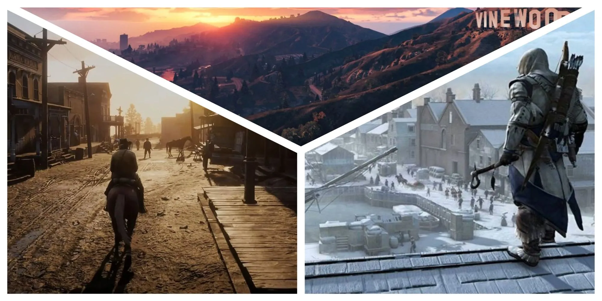 So sánh game bối cảnh Mỹ (Red Dead Redemption 2, GTA V, Assassin's Creed III) với game hậu tận thế phi Mỹ