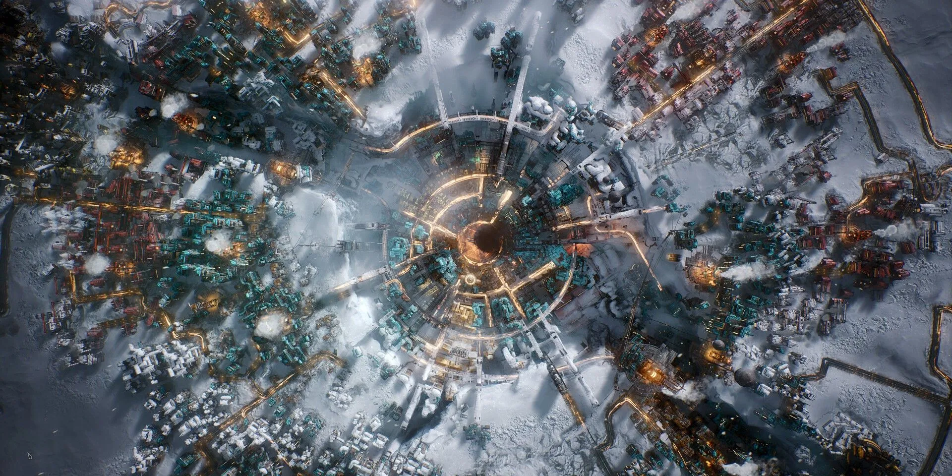 Thành phố New London trong Frostpunk 2 giữa mùa đông tận thế