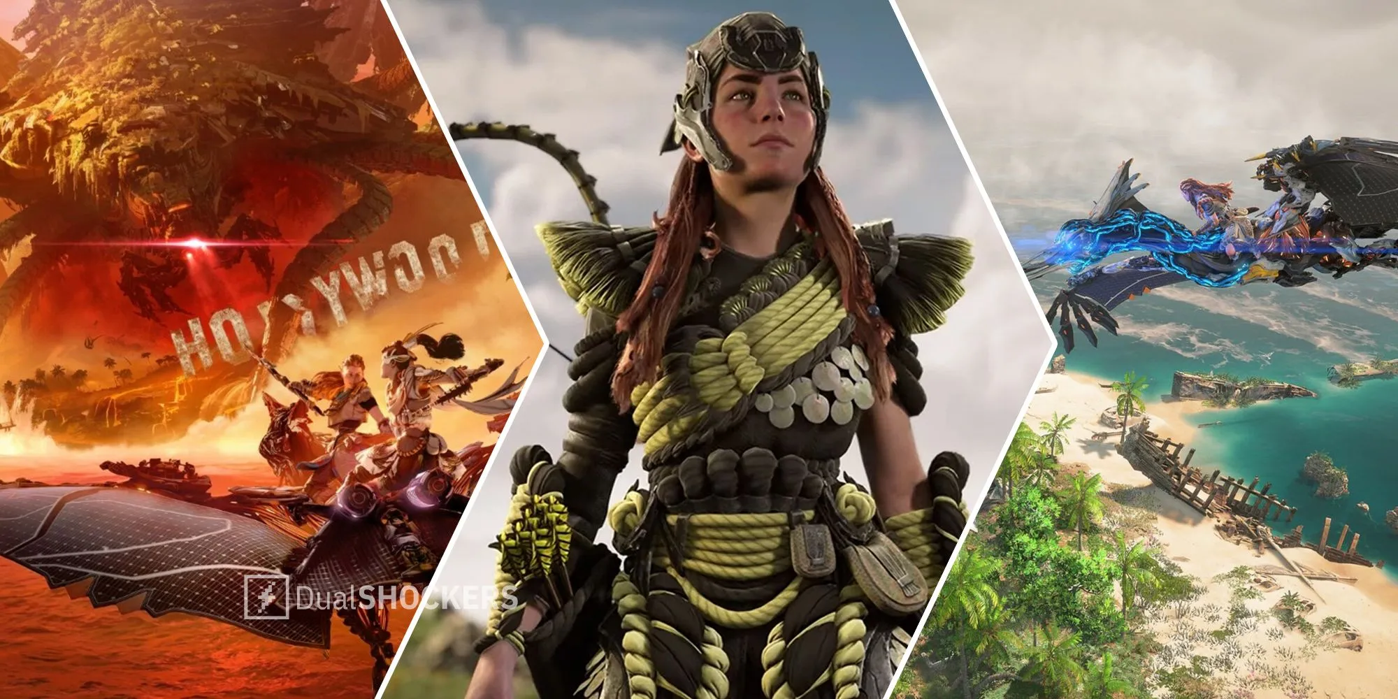 Thế giới game Horizon Forbidden West thể hiện khả năng đồ họa cao, liên quan đến các dự án game mới của Sony