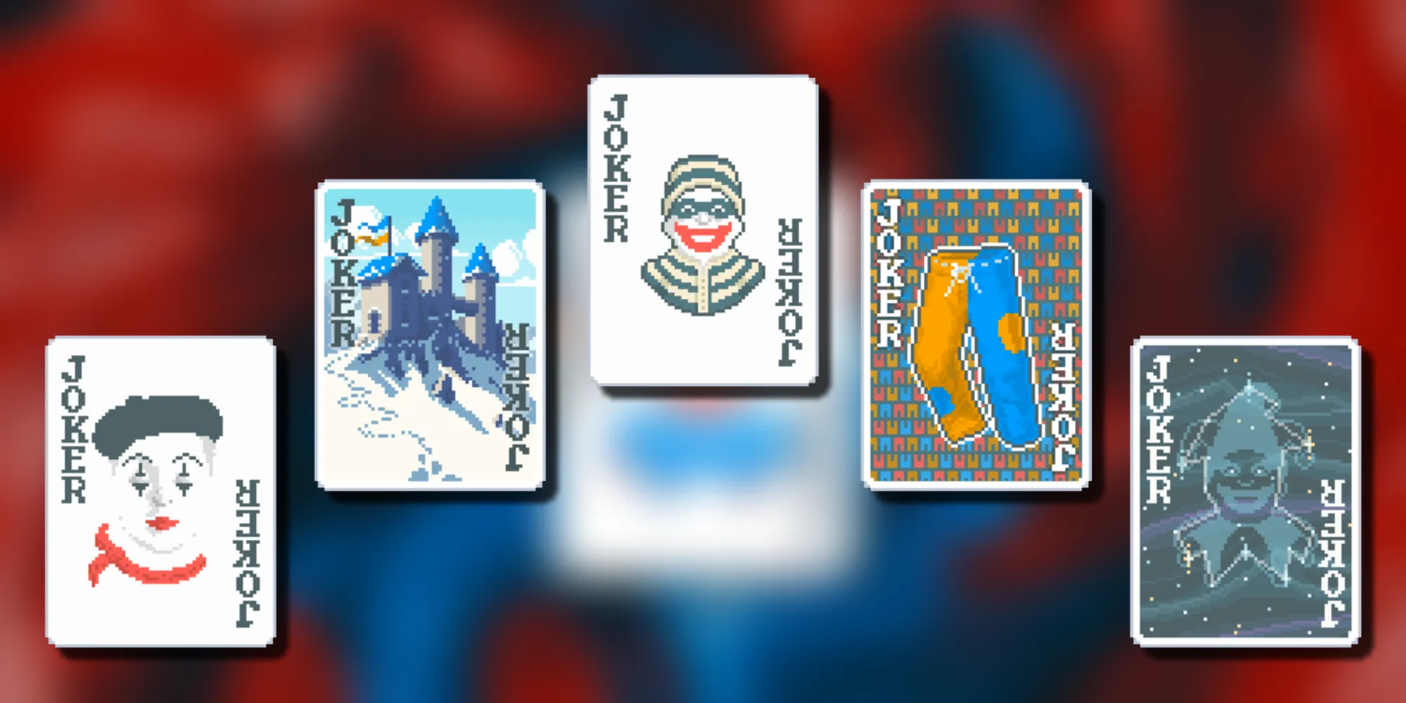 Ví dụ các lá bài Joker Uncommon trong game Balatro