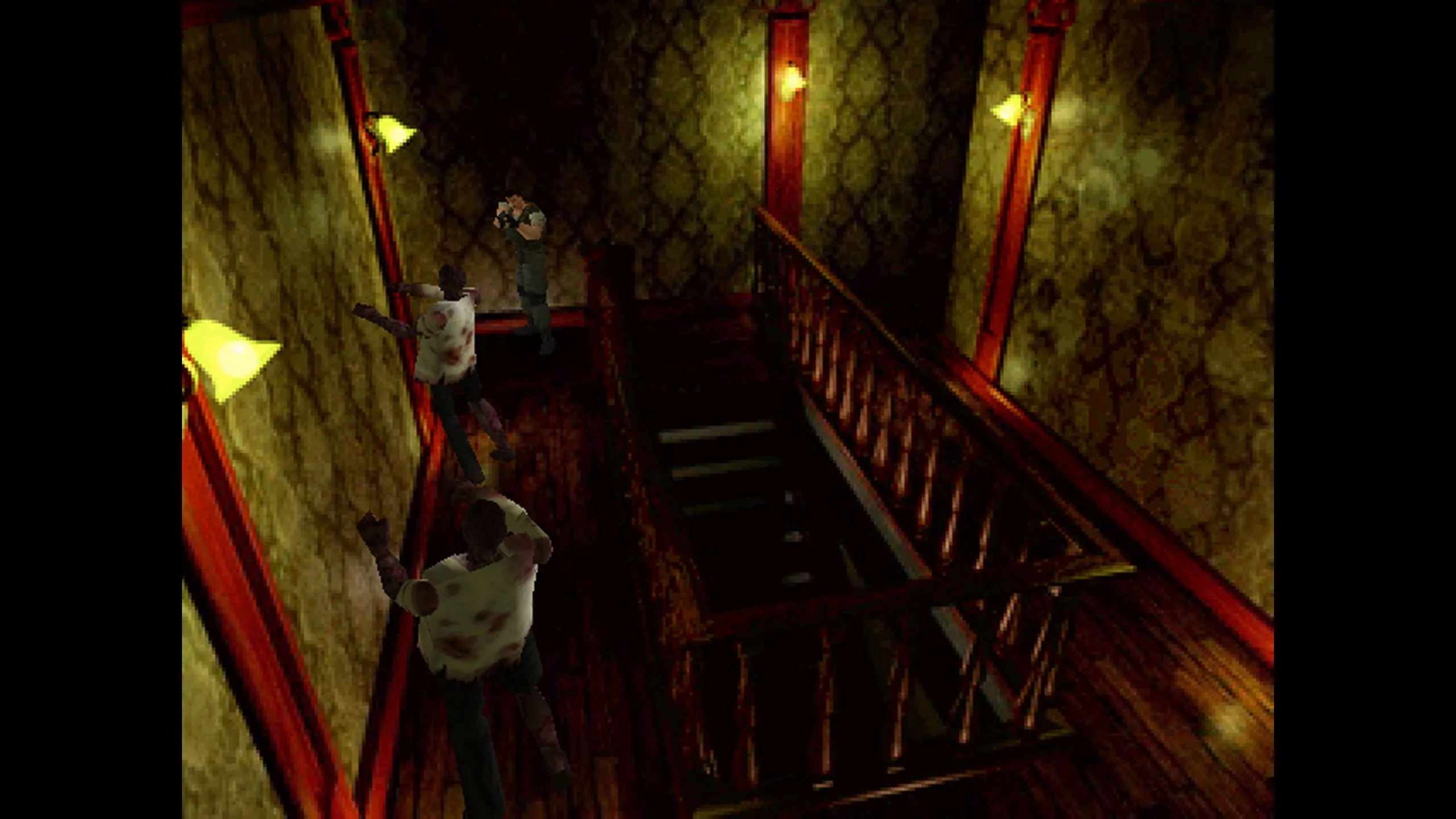 Cảnh sảnh chính quen thuộc trong dinh thự Spencer từ Resident Evil 1