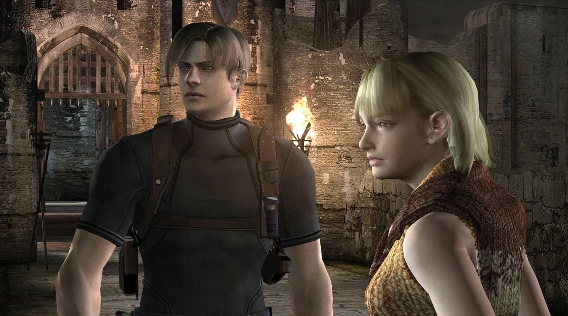 &quot;Leon Kennedy và Ashley Graham trong Resident Evil 4 bản gốc&quot;
