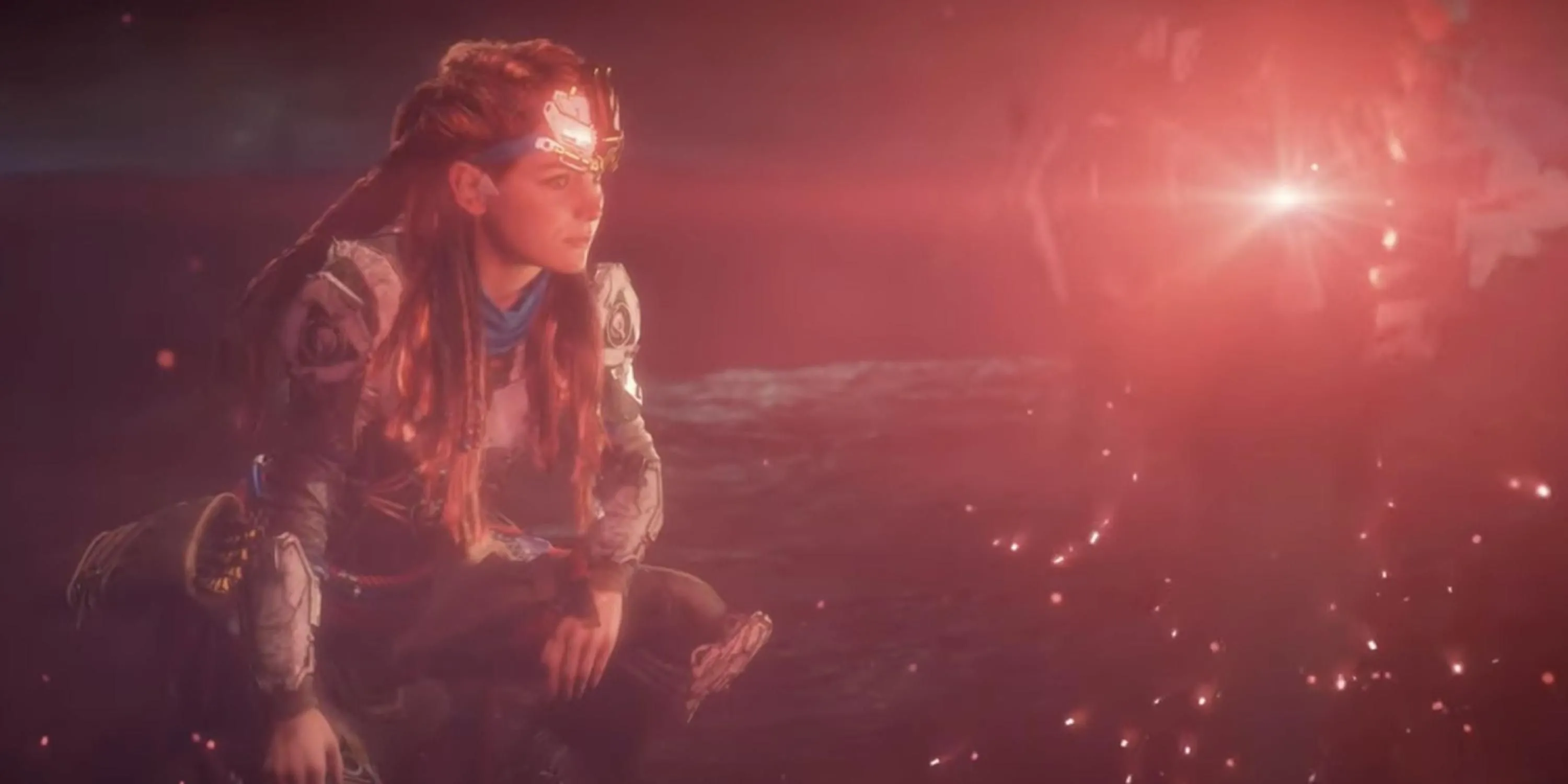 Aloy đối mặt với HADES, AI hủy diệt trong Horizon Zero Dawn, biểu tượng của sự tái thiết thất bại
