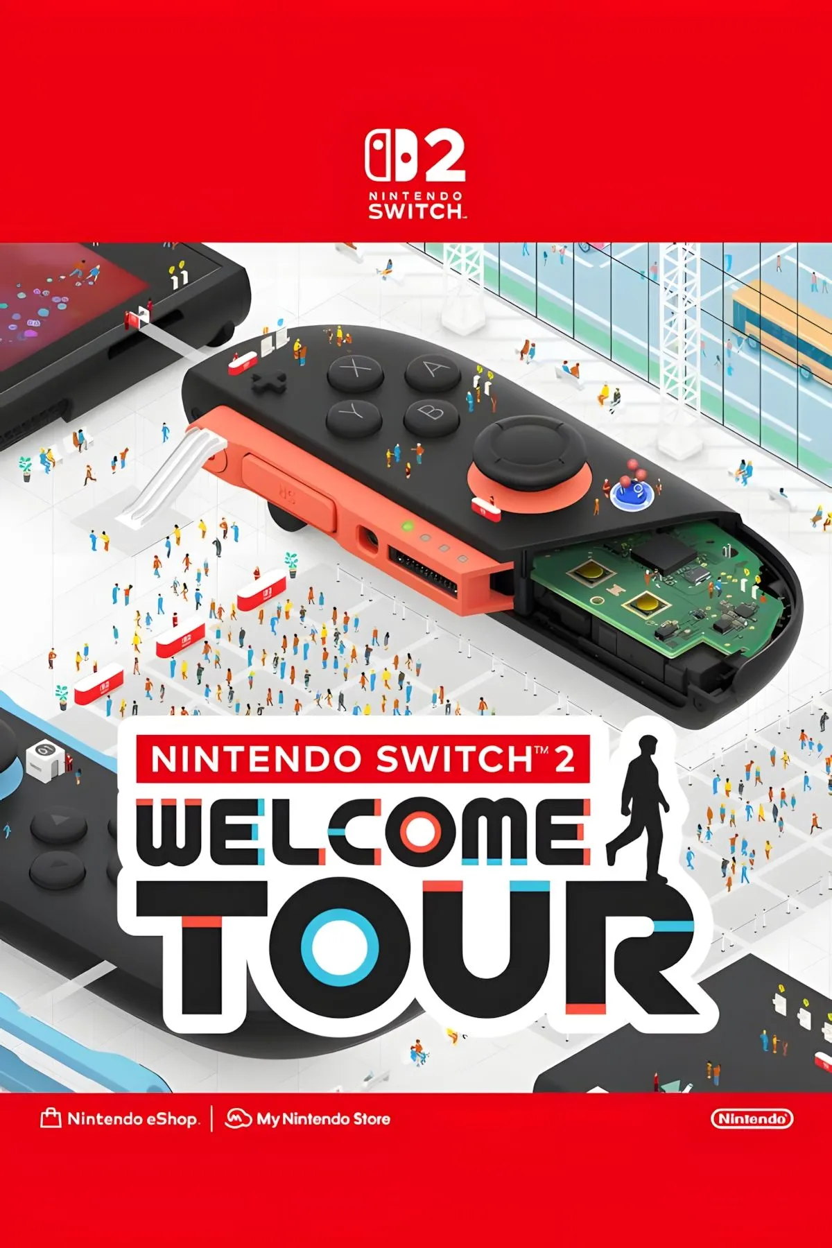 Ảnh bìa chính thức của Nintendo Switch 2 Welcome Tour, biểu tượng cho trải nghiệm kiểm định phần cứng và giới thiệu tính năng của console Nintendo Switch 2.