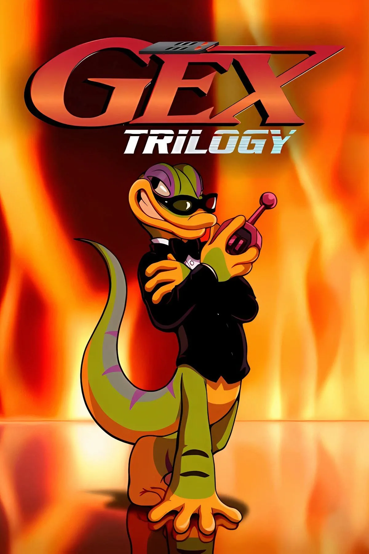 Bìa chính thức Gex Trilogy - Bộ sưu tập tái sinh biểu tượng gaming 90s