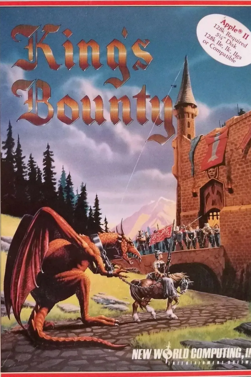Bìa game King's Bounty: The Conqueror's Quest với hình ảnh chiến binh.