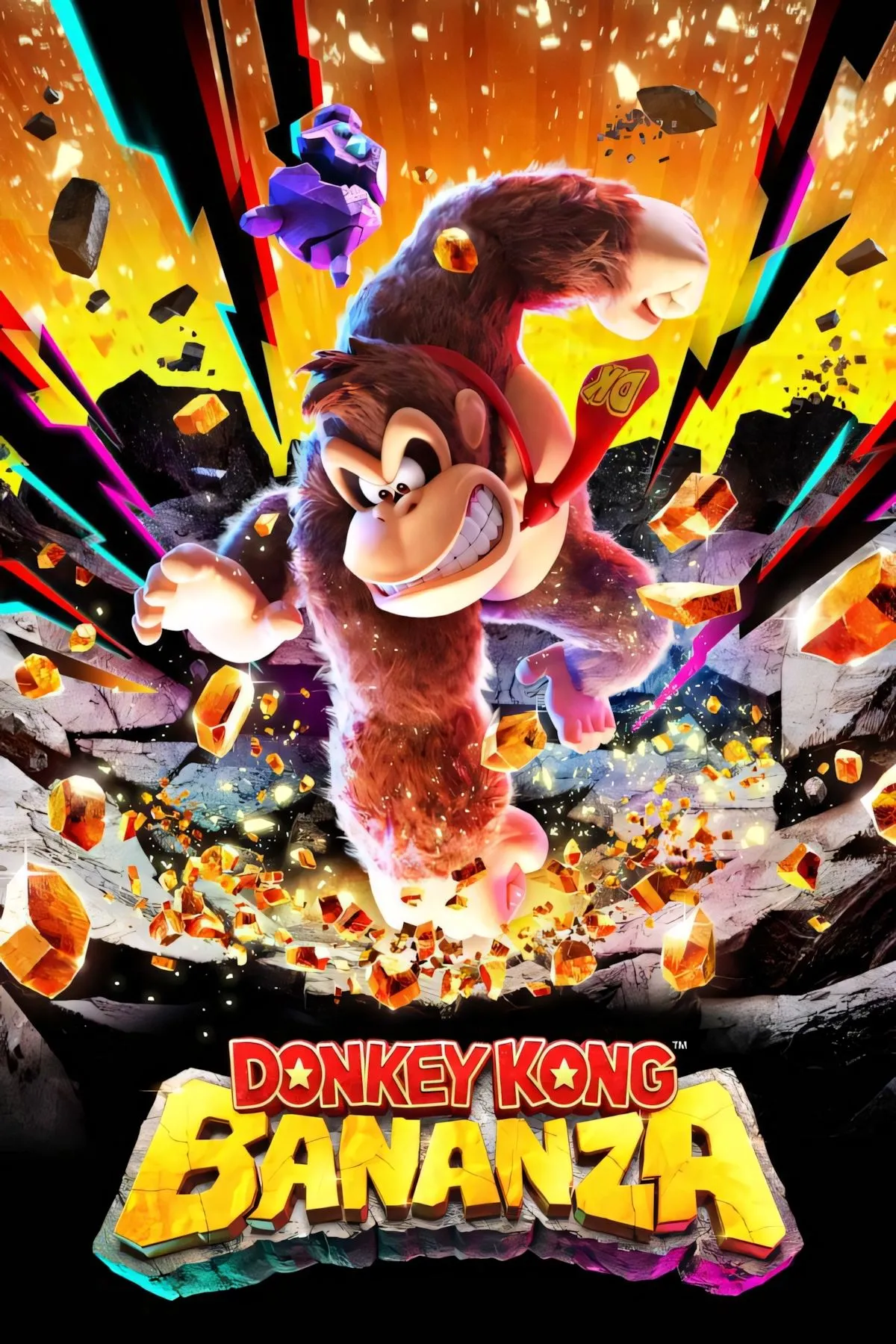 Bìa hộp game Donkey Kong Bananza cho máy Nintendo Switch 2
