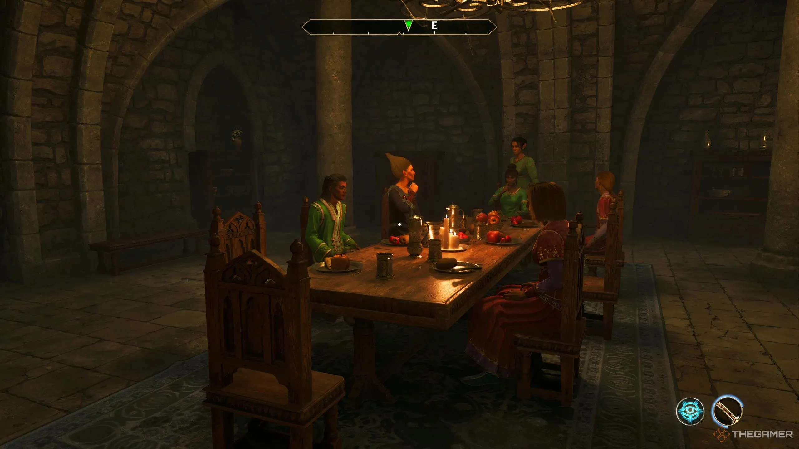 Bữa tiệc rượu do Sanguine tổ chức với những vị khách say sưa trong nhiệm vụ của Oblivion Remastered