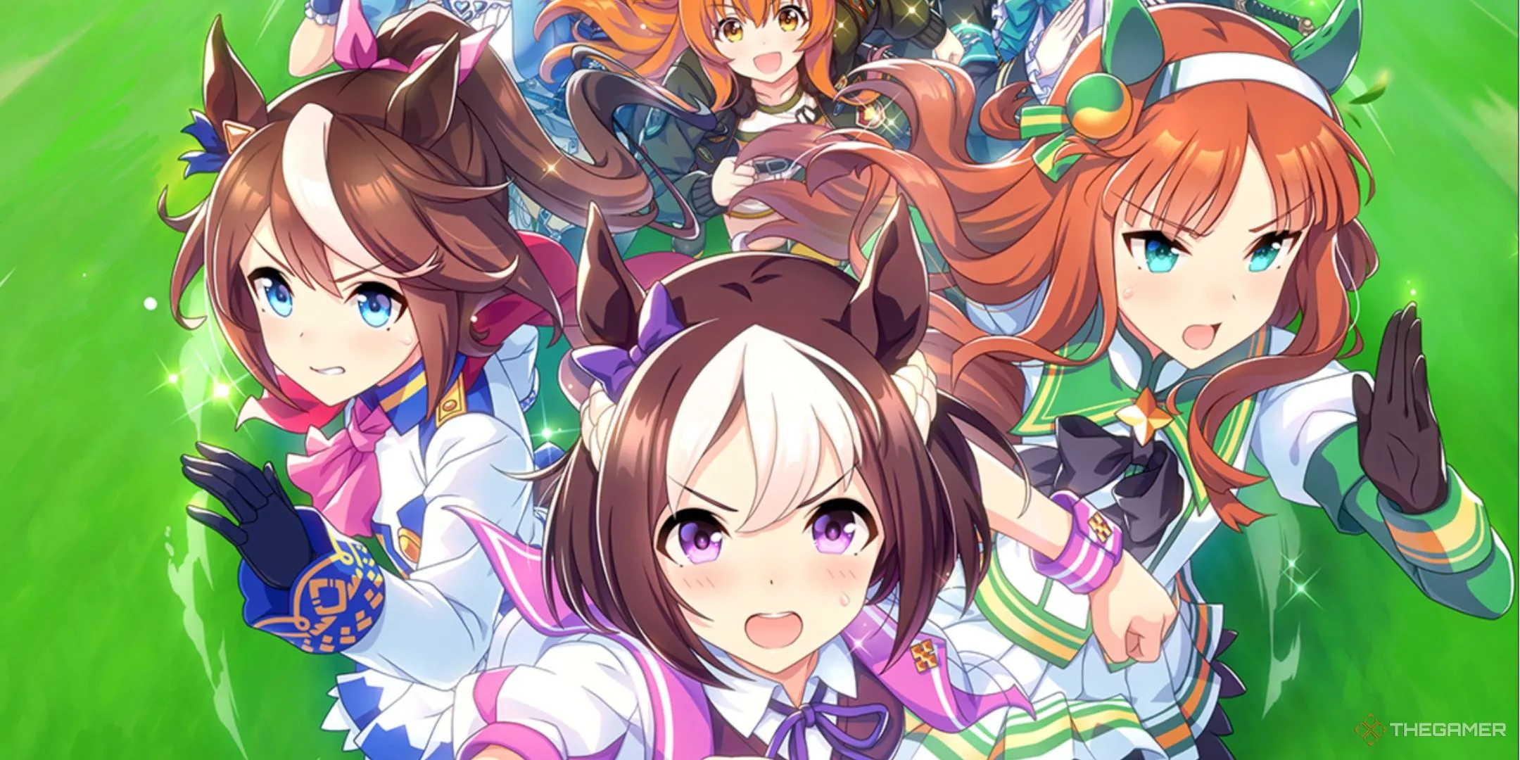 Các &quot;cô ngựa&quot; trong Umamusume: Pretty Derby sẵn sàng cho cuộc đua đầy kịch tính trên màn hình chính của game.