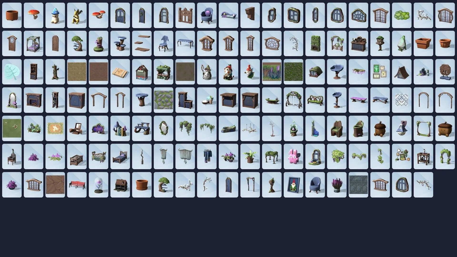 Các mẫu nội thất và vật trang trí mới trong bản mở rộng The Sims 4 Enchanted By Nature