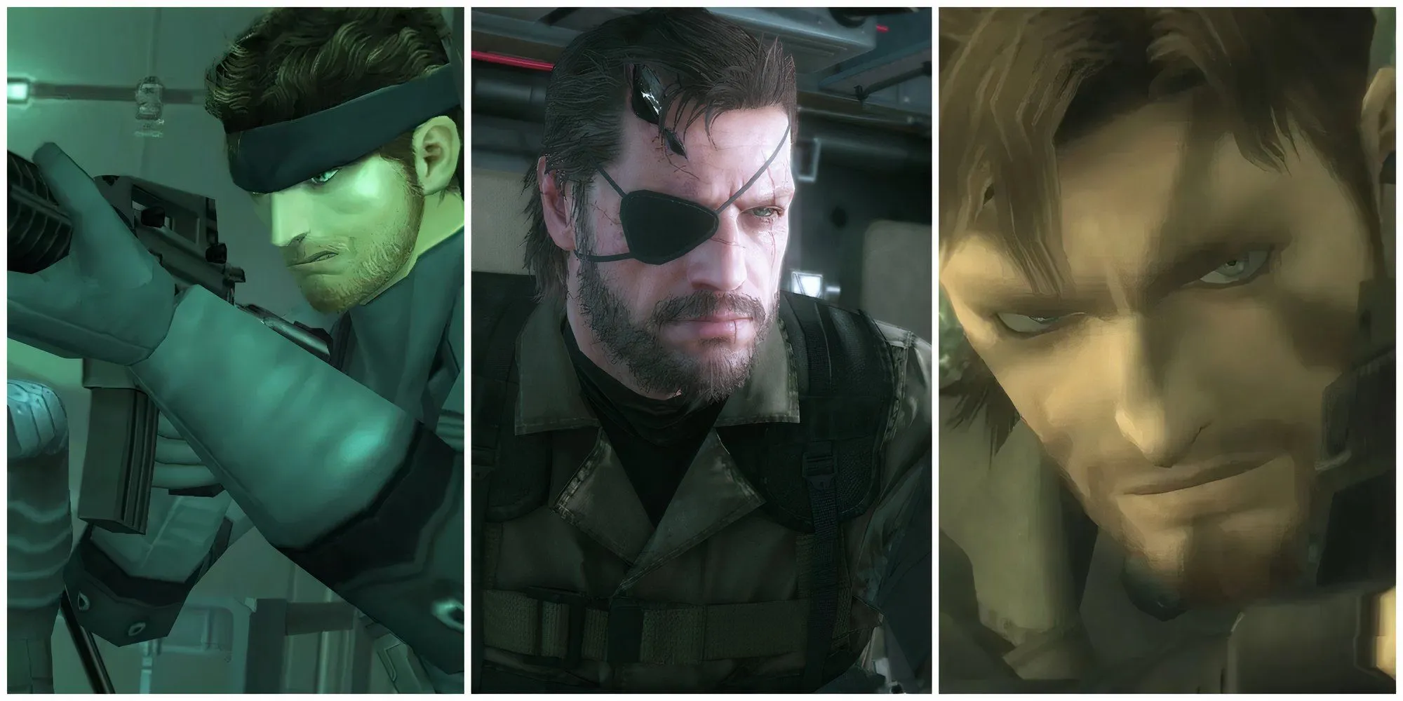 Các phiên bản chính của dòng game Metal Gear Solid huyền thoại, bao gồm cả tựa game gốc Snake Eater.