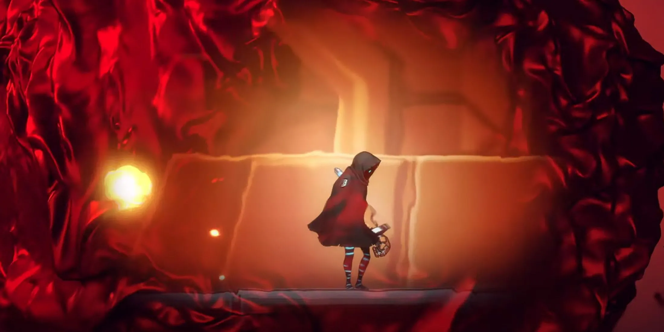 Cảnh chiến đấu kịch tính của Swordsman No. 8 trong Shadow Labyrinth