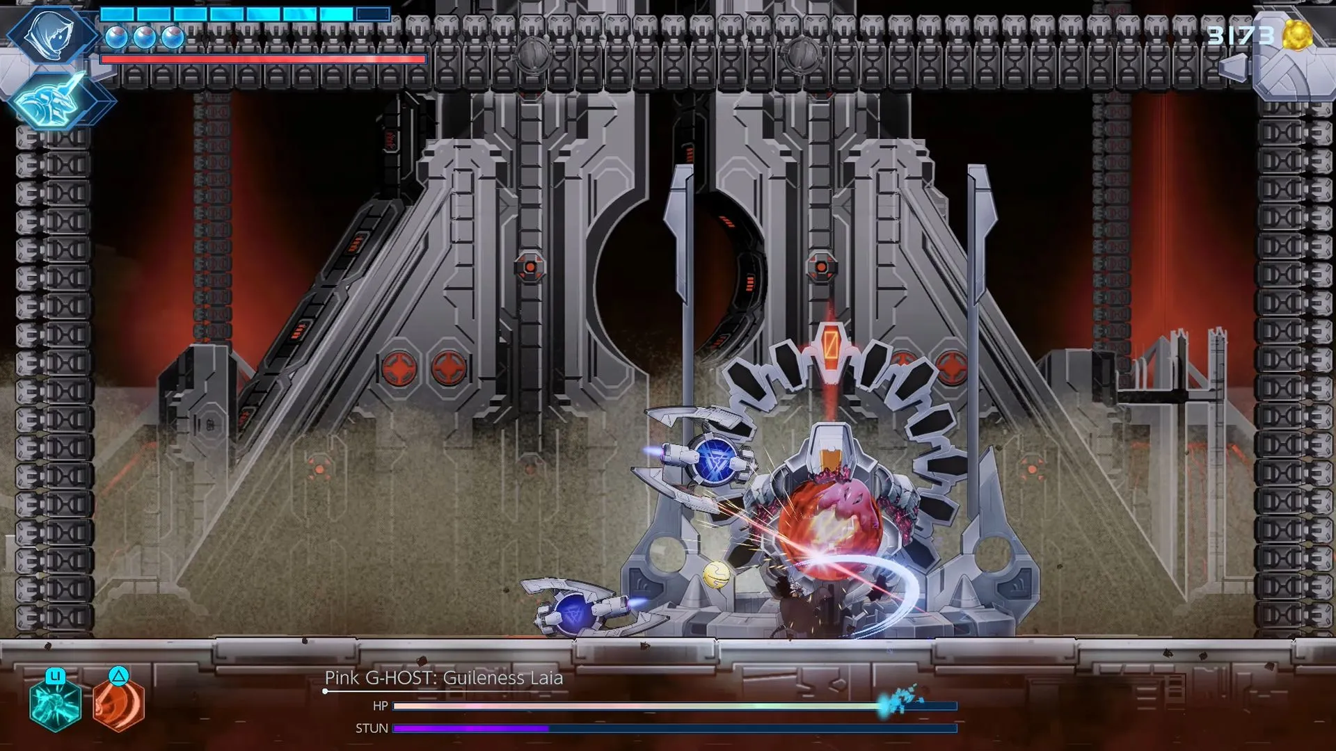 Chiến thuật đánh boss Pink G-HOST trong Shadow Labyrinth: Giai đoạn 1 với ads xanh lam