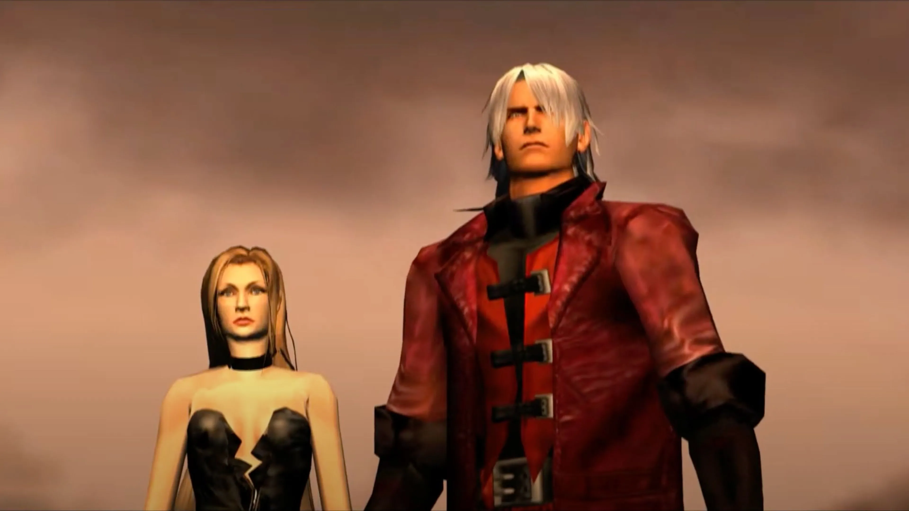 Dante thi triển đòn tấn công trong game hành động chặt chém Devil May Cry