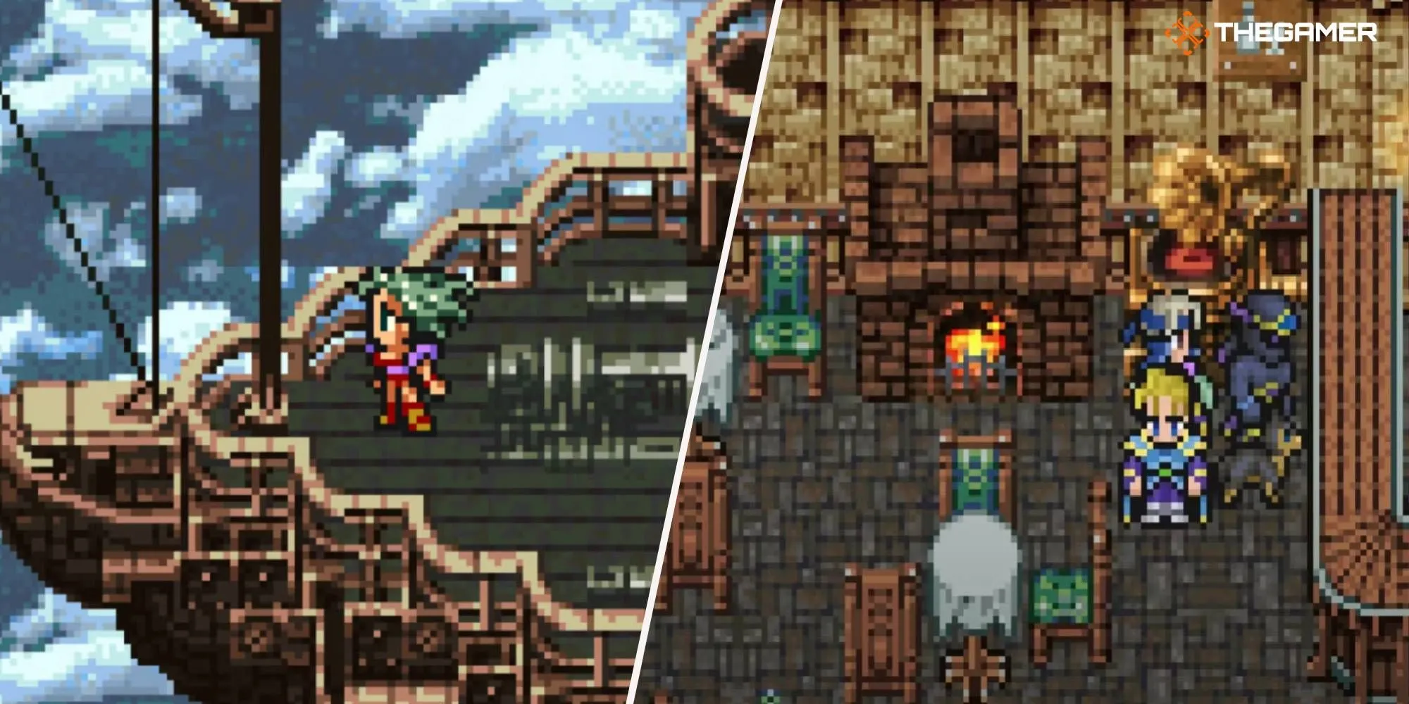 Đội ngũ nhân vật đa dạng và đáng nhớ trong Final Fantasy VI, một trong những tựa game đã áp dụng hệ thống Active Time Battle nổi bật.