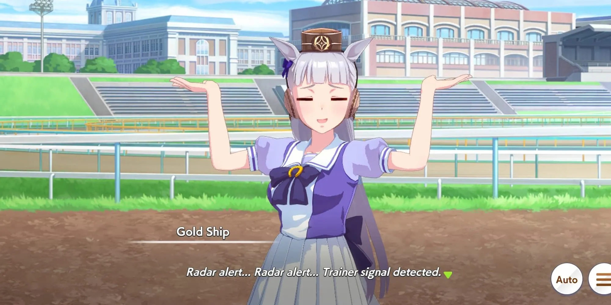Gold Ship - chiến mã điên rồ nhất Umamusume Pretty Derby, nổi bật với tính cách khó đoán và các phân cảnh gây cười trong game.