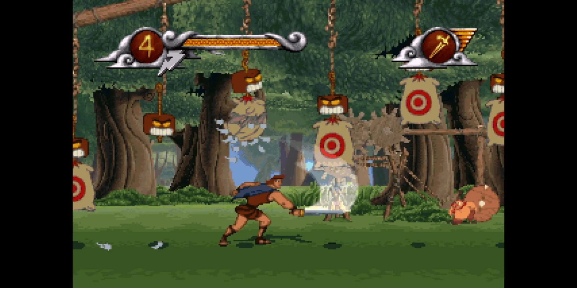 Hercules trên PS1: Đồ họa PS1 mãn nhãn