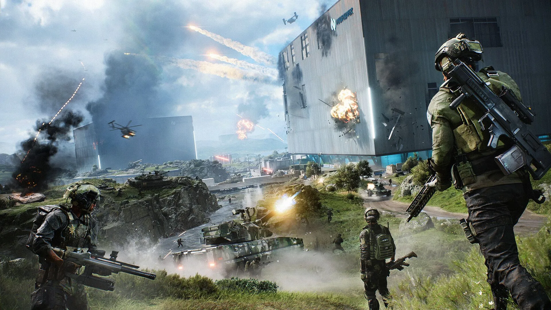 Hiệu ứng thời tiết khắc nghiệt trong Battlefield 2042