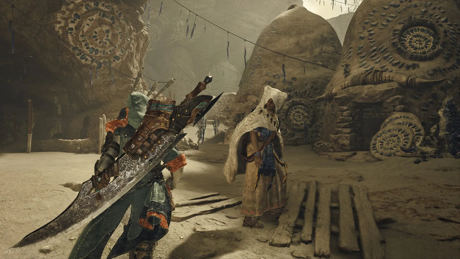 Hình ảnh báo chí thứ bảy của Monster Hunter Wilds, hiển thị các loại vũ khí và trang bị