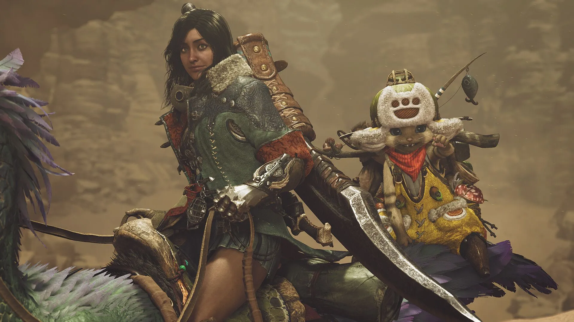 Hình ảnh báo chí thứ tám của Monster Hunter Wilds, tập trung vào hệ thống điều khiển và giao diện người dùng