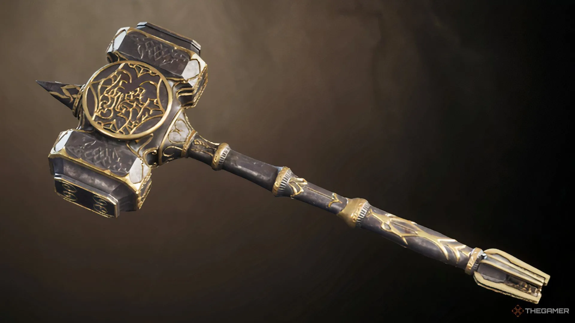 Hình ảnh chi tiết cây búa chiến Ebony Warhammer, vũ khí phù hợp cho các build cận chiến trong Oblivion
