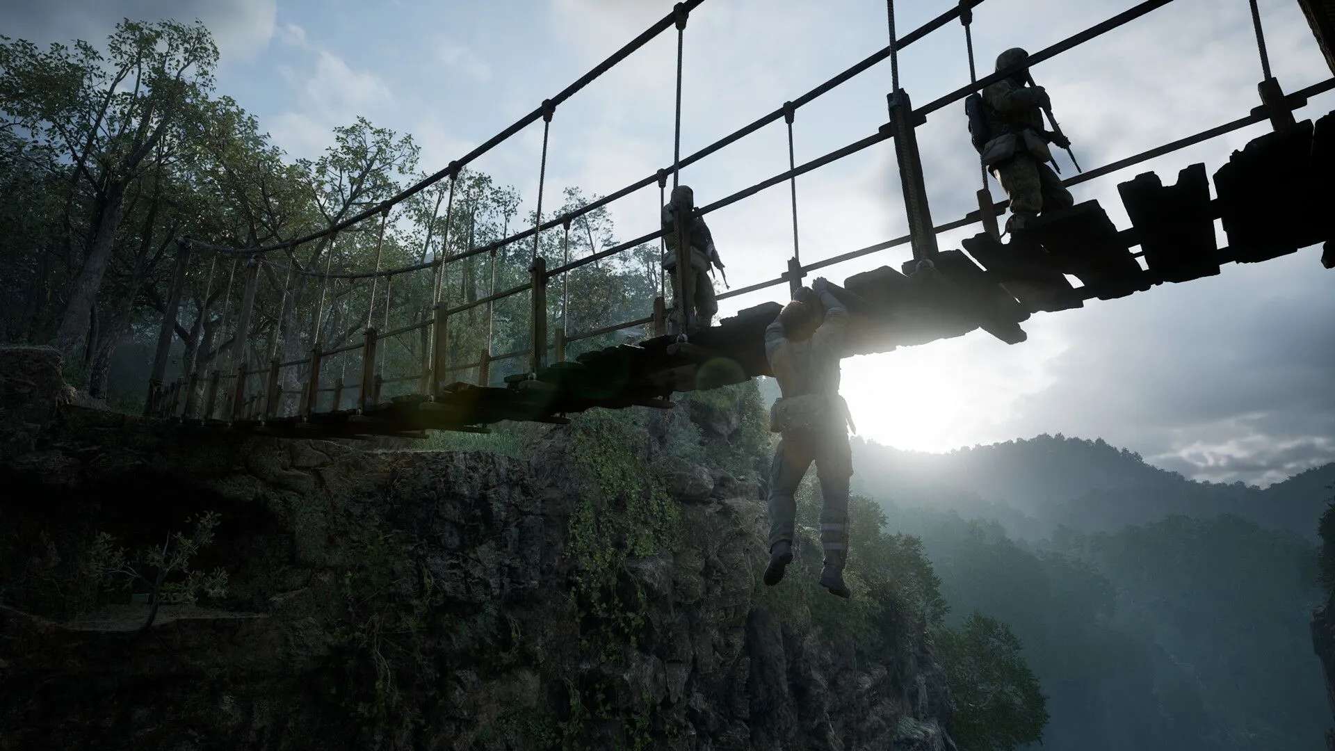 Hình ảnh minh họa đồ họa của Metal Gear Solid Delta: Snake Eater được phát triển trên Unreal Engine 5, phô diễn chi tiết môi trường rừng rậm.
