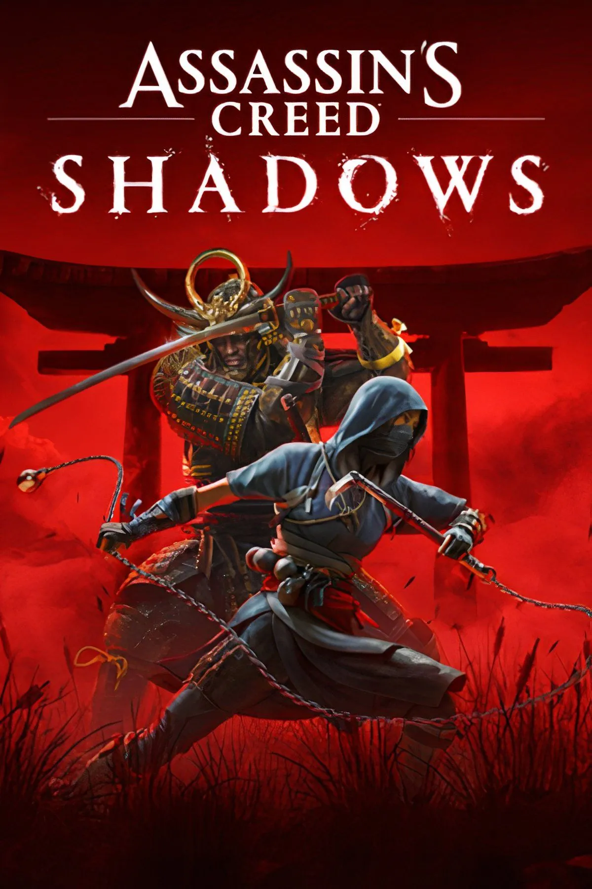 Họa sĩ phác họa về Yasuke và Naoe, hai nhân vật chính trong game Assassin's Creed Shadows, thể hiện lối chơi song song kiếm sĩ và ninja.