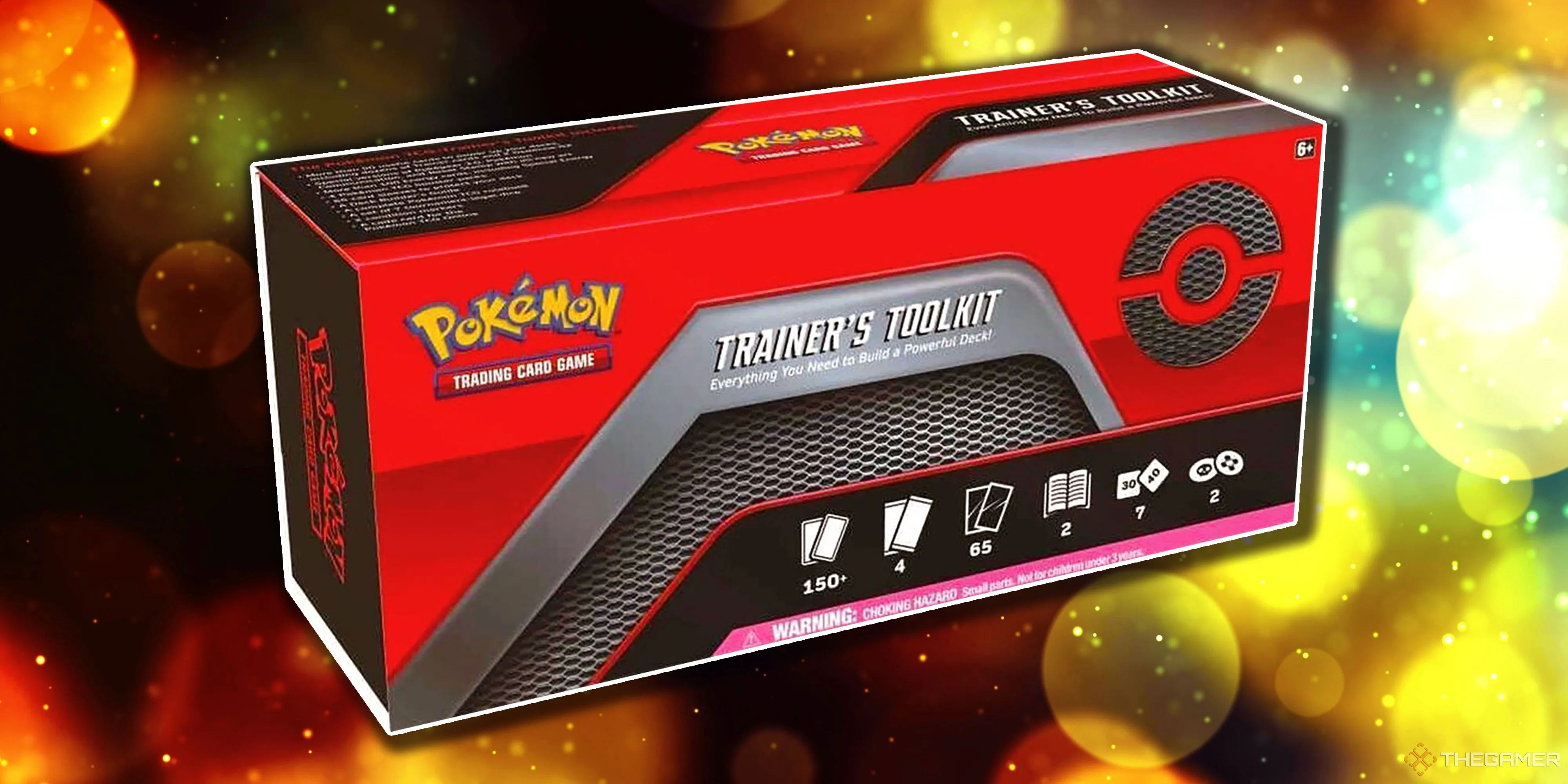 Hộp Trainer's Toolkit Pokemon TCG 2020 màu đỏ rực rỡ, phiên bản đầu tiên và giá trị nhất với Dedenne promo.