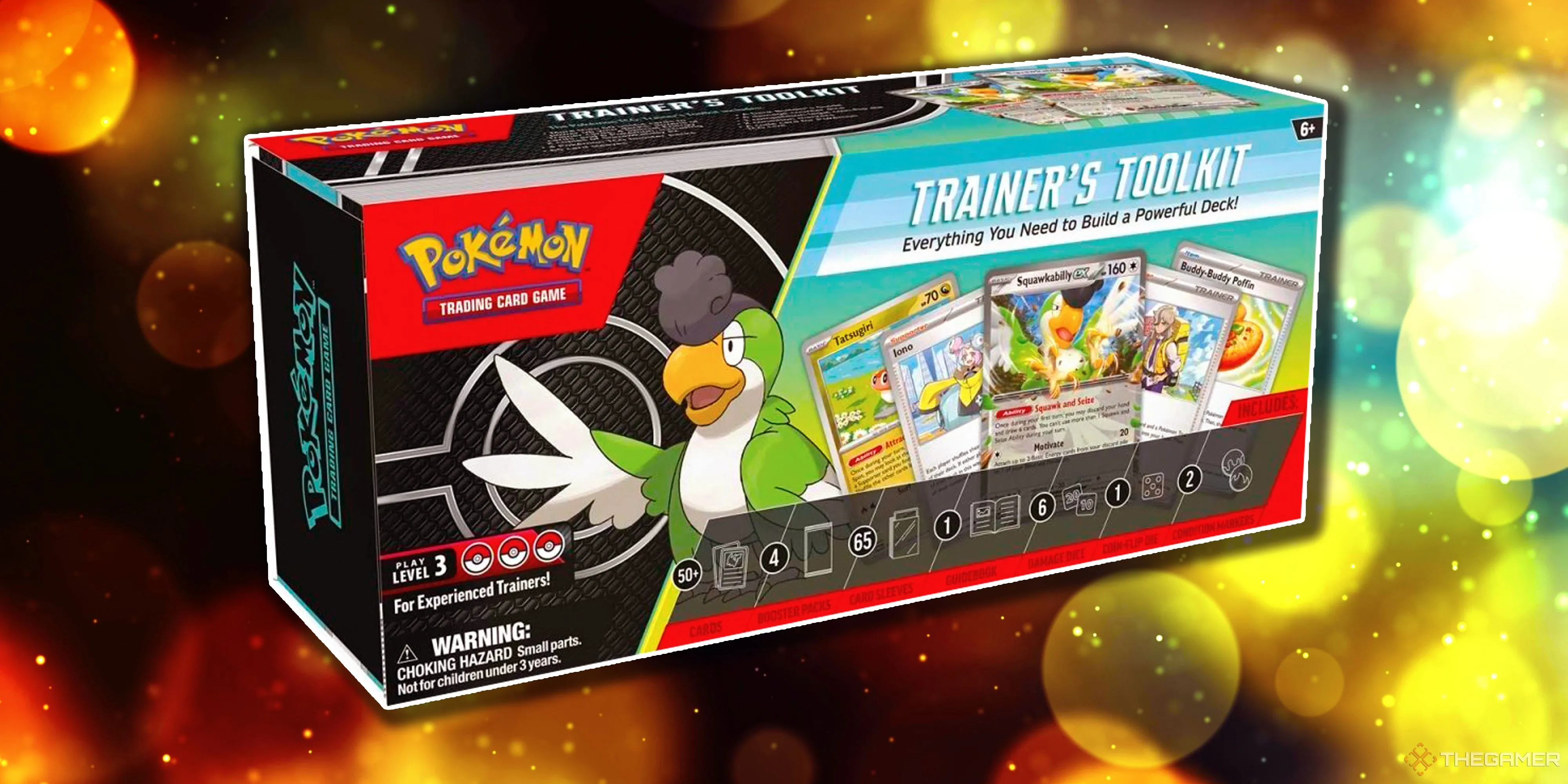 Hộp Trainer's Toolkit Pokemon TCG phiên bản 2024, chứa đầy những thẻ bài Paldean mới mẻ và giá trị tiềm năng.
