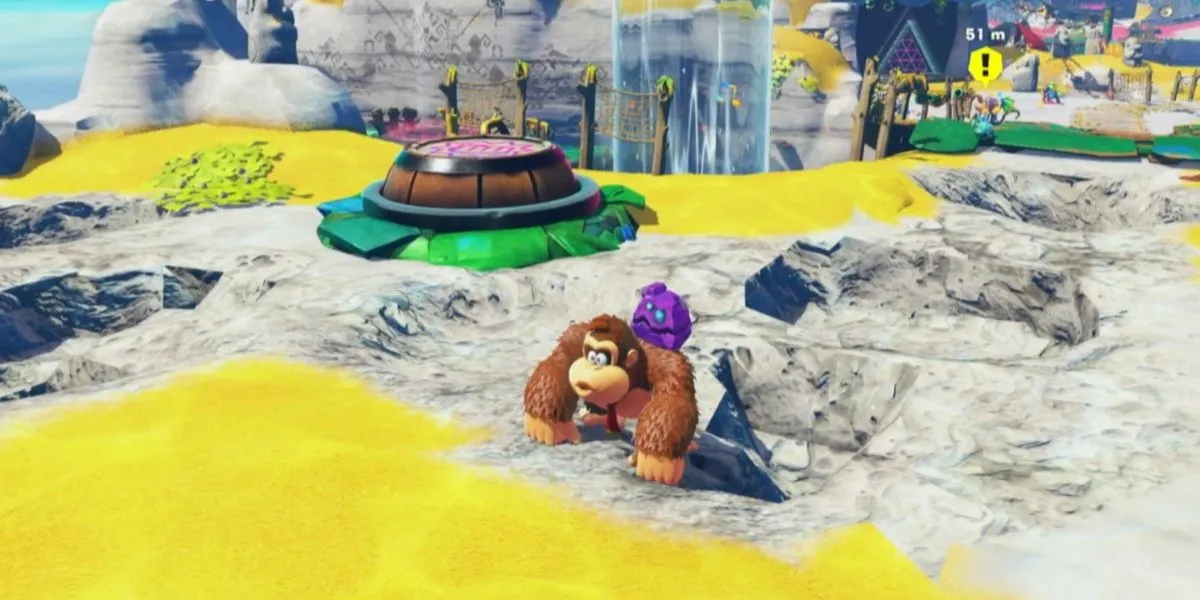 Huýt sáo để định hướng và vô hiệu hóa VoidCo Devices trong Donkey Kong Bananza