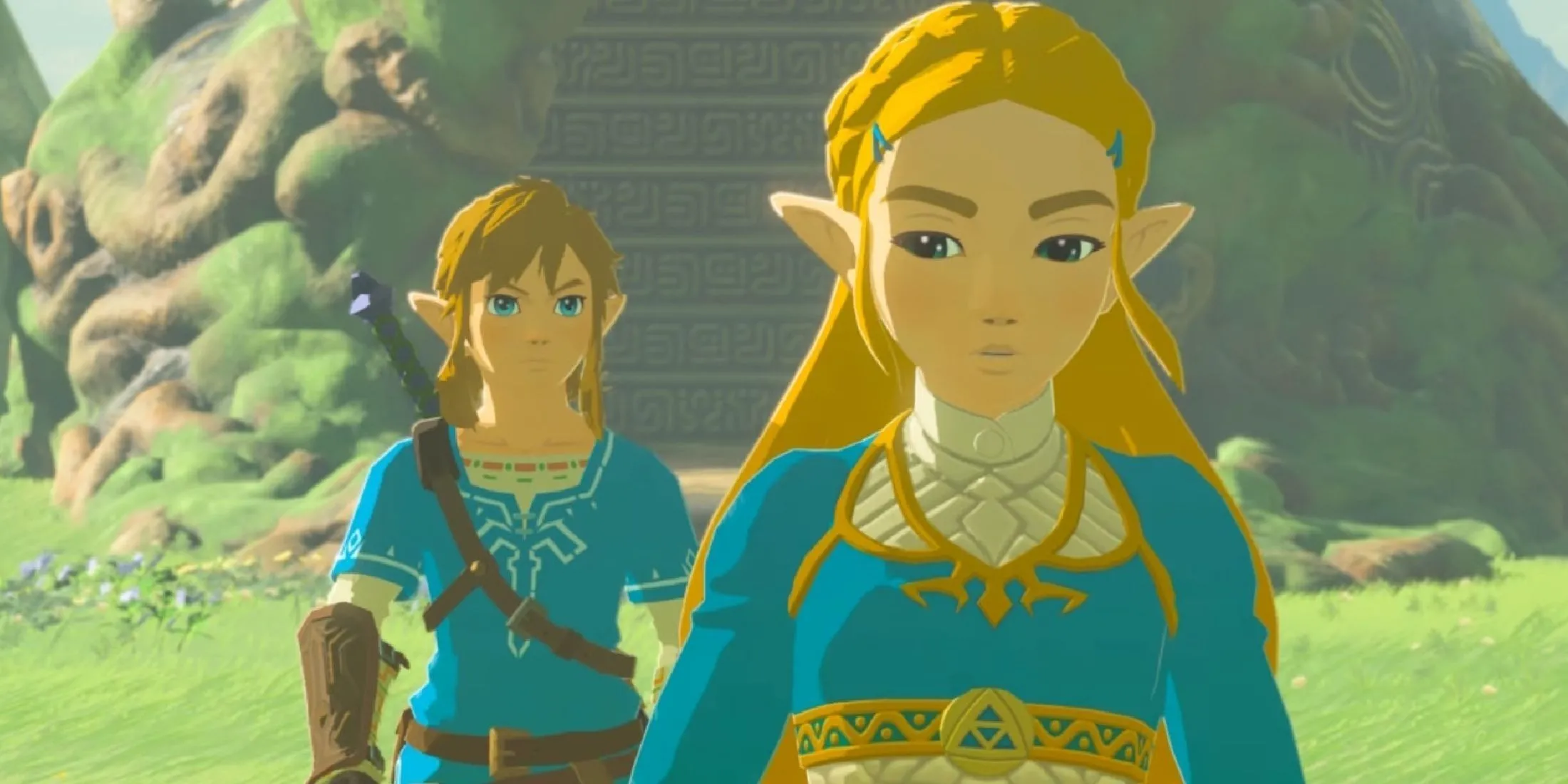 Link và Zelda, hai nhân vật biểu tượng trong The Legend of Zelda: Ocarina of Time phiên bản 3D