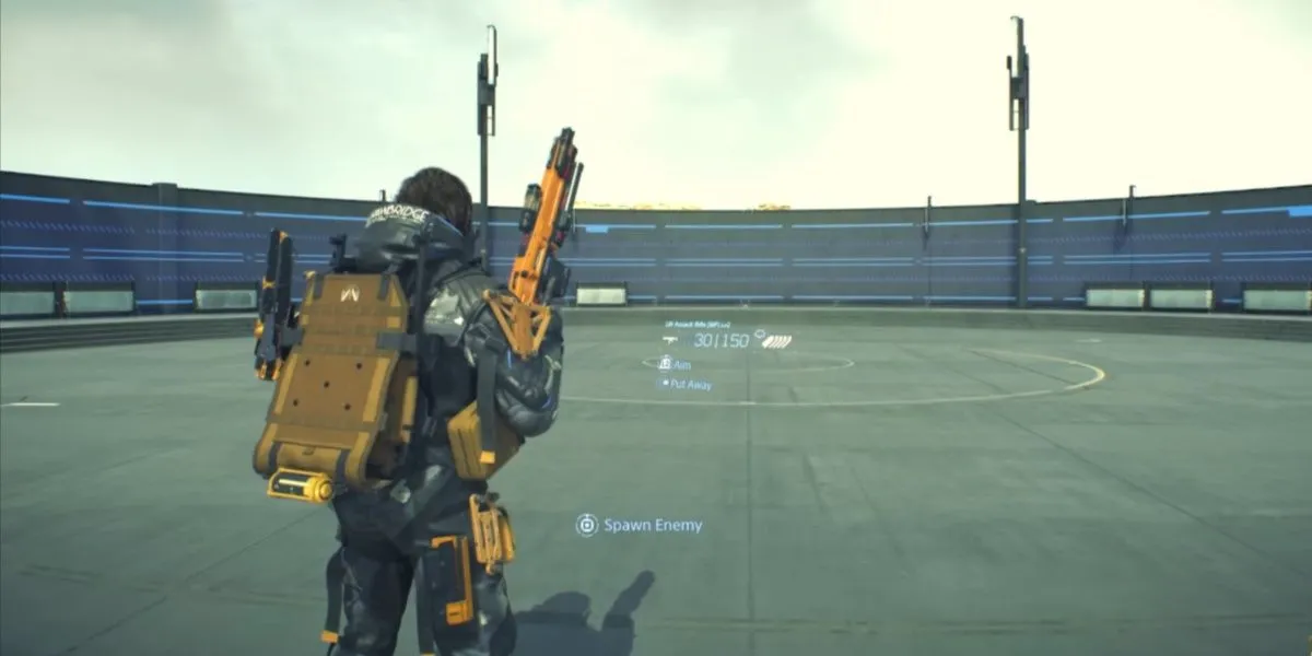 LW Assault Rifle (MP) Lv2, súng trường tấn công đa chế độ bắn trong Death Stranding 2: On the Beach