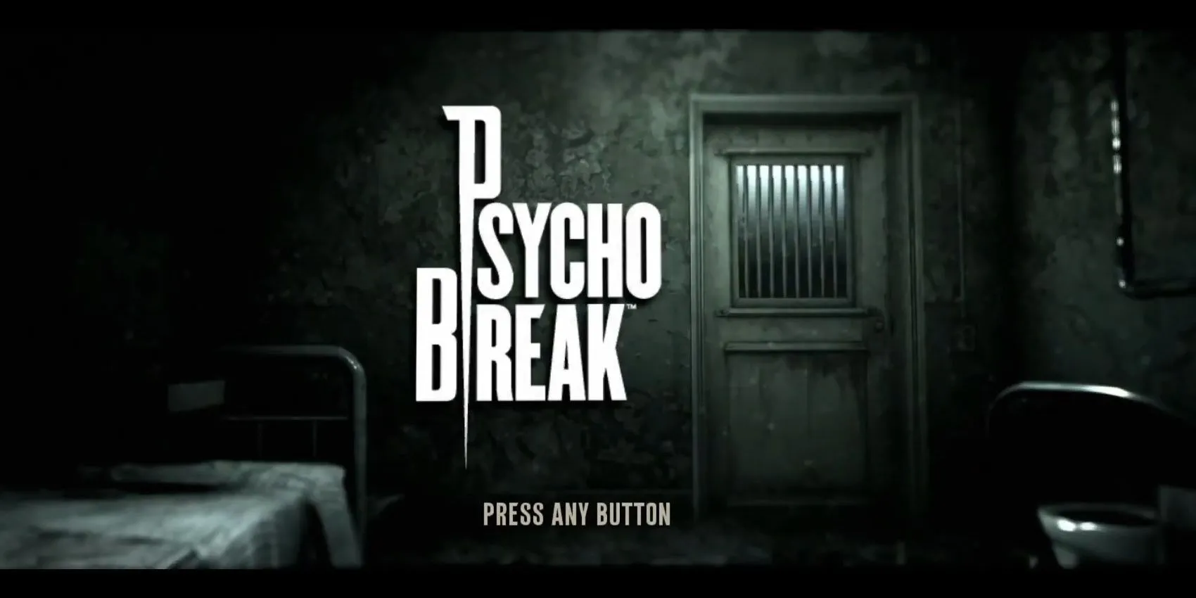 Màn hình tiêu đề của Psycho Break, tên gọi gốc của The Evil Within tại Nhật Bản