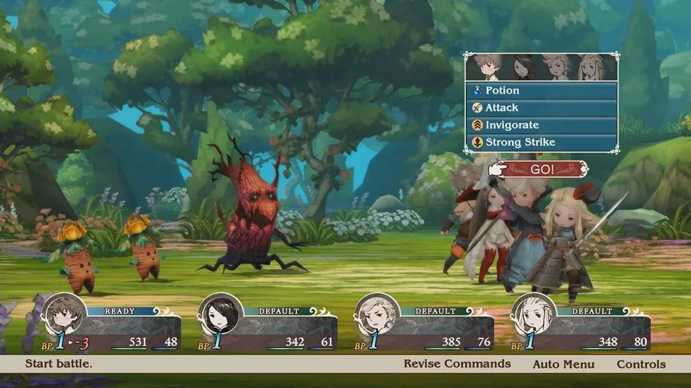 Màn hình tùy chỉnh Job và kỹ năng được tối ưu hóa trong Bravely Default Flying Fairy HD Remaster