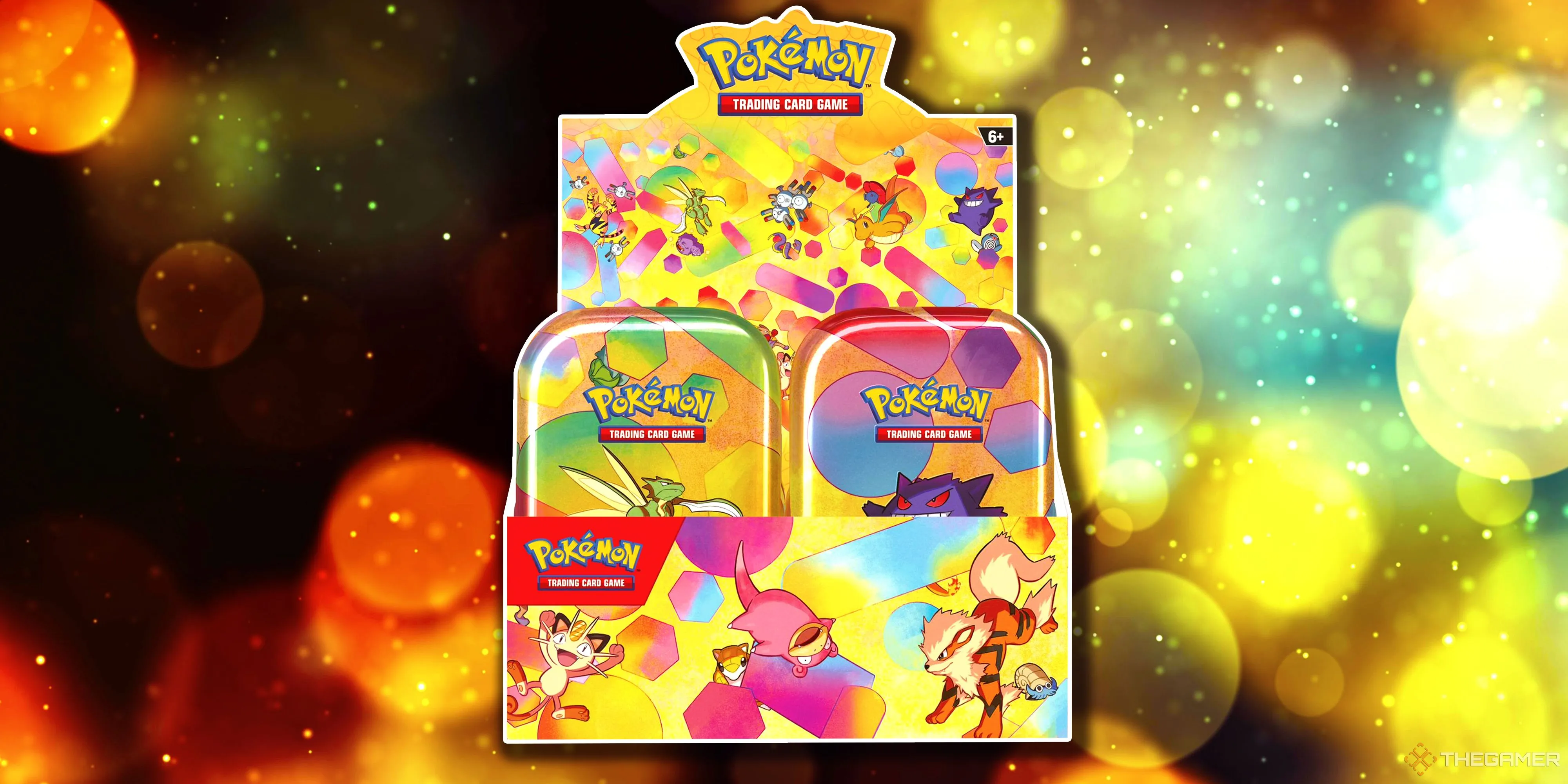 Mô hình Mini Tin Display 151 của Pokémon TCG, bao gồm nhiều hộp thiếc nhỏ với artwork đặc trưng của các Pokémon gốc vùng Kanto, rất được game thủ yêu thích.