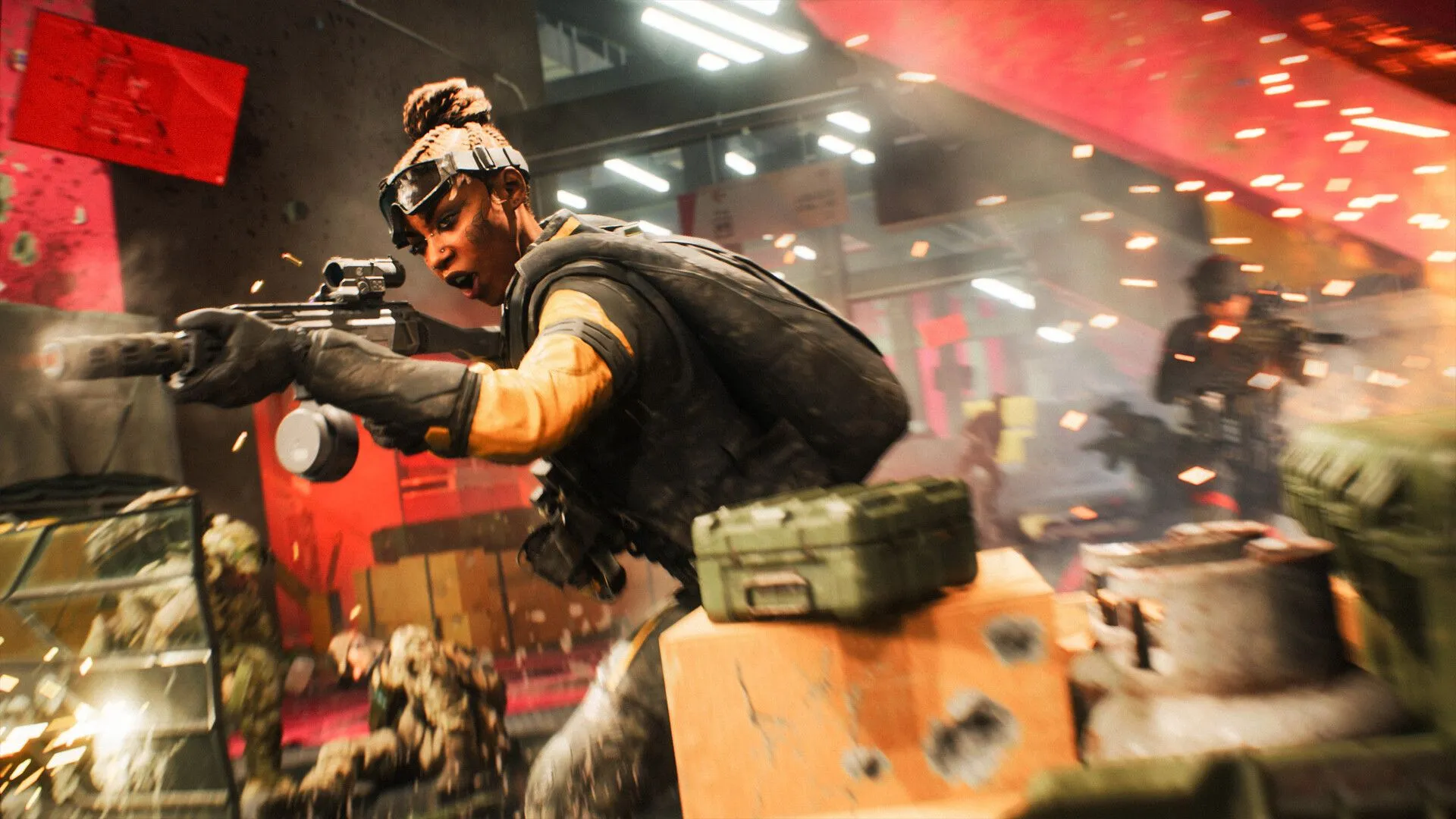 Một Specialist sẵn sàng chiến đấu trong Battlefield 2042